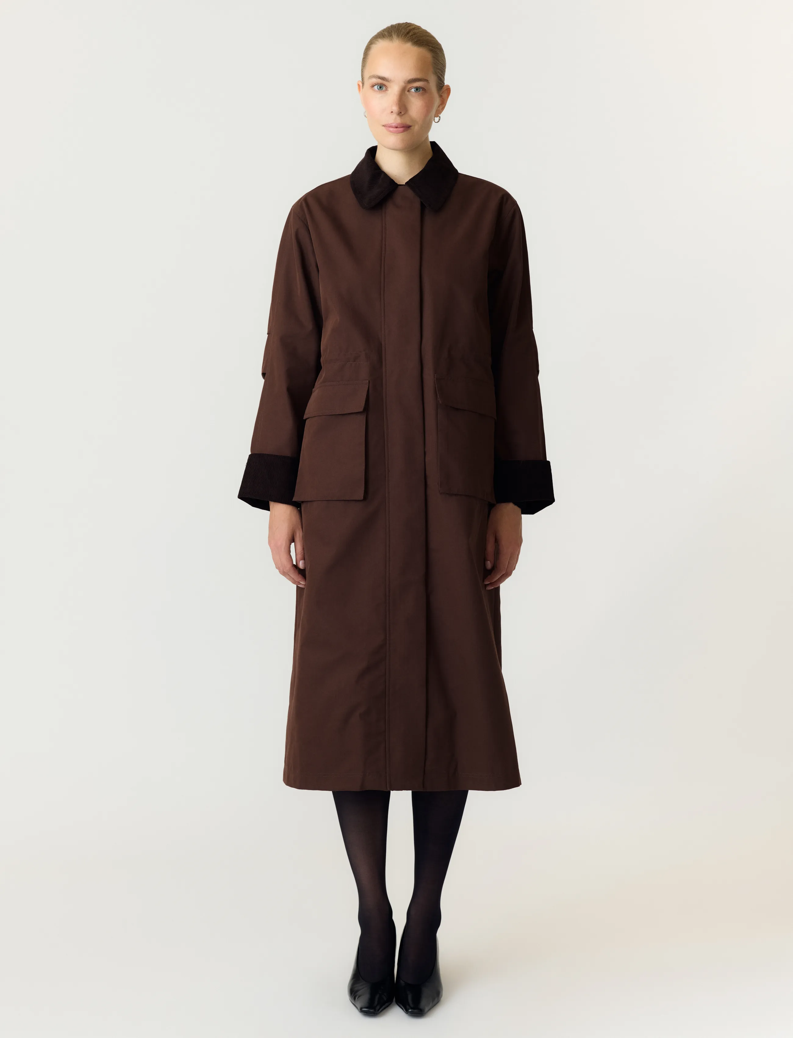 YAS YASANCA LS PARKA COAT S. NOOS - Colours of the season - COFFEE BEAN / brown