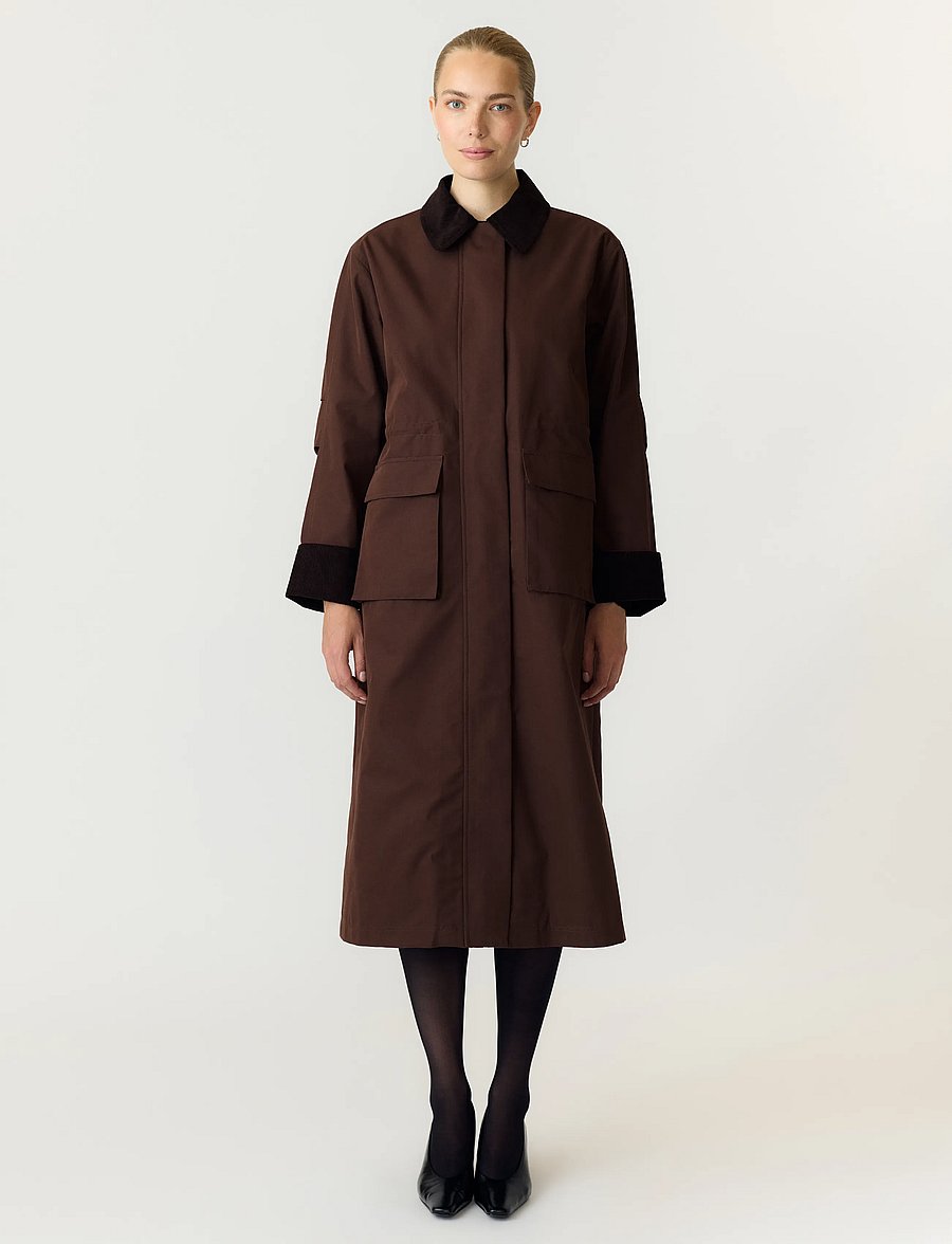 YAS - YASANCA LS PARKA COAT S. NOOS - tunna kappor - coffee bean - 0
