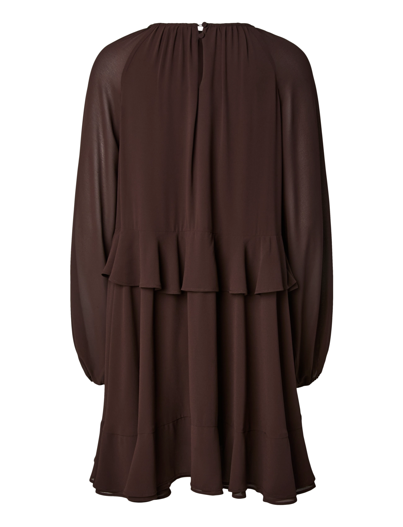 YAS - YASMILVA LS DRESS S. NOOS - kurze kleider - coffee bean - 2
