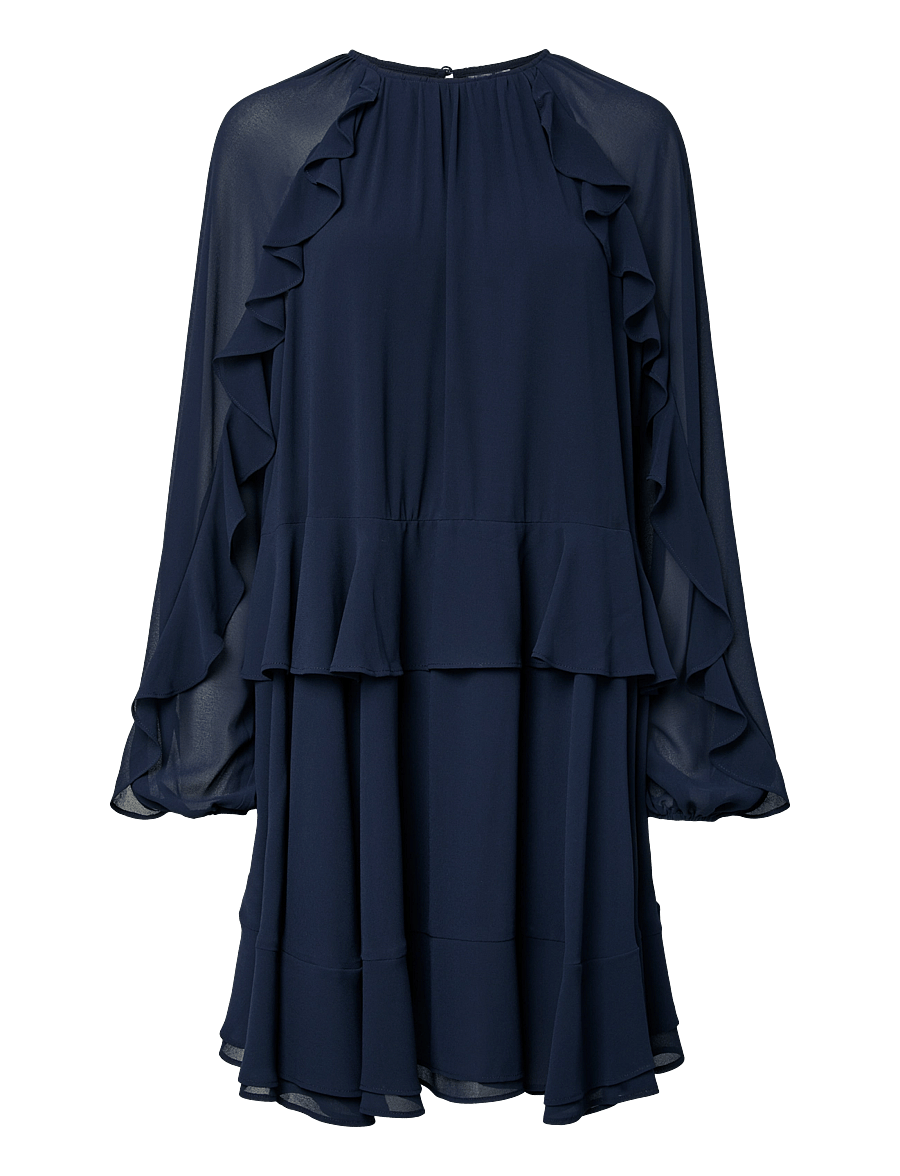 YAS - YASMILVA LS DRESS S. NOOS - kurze kleider - navy blazer - 1