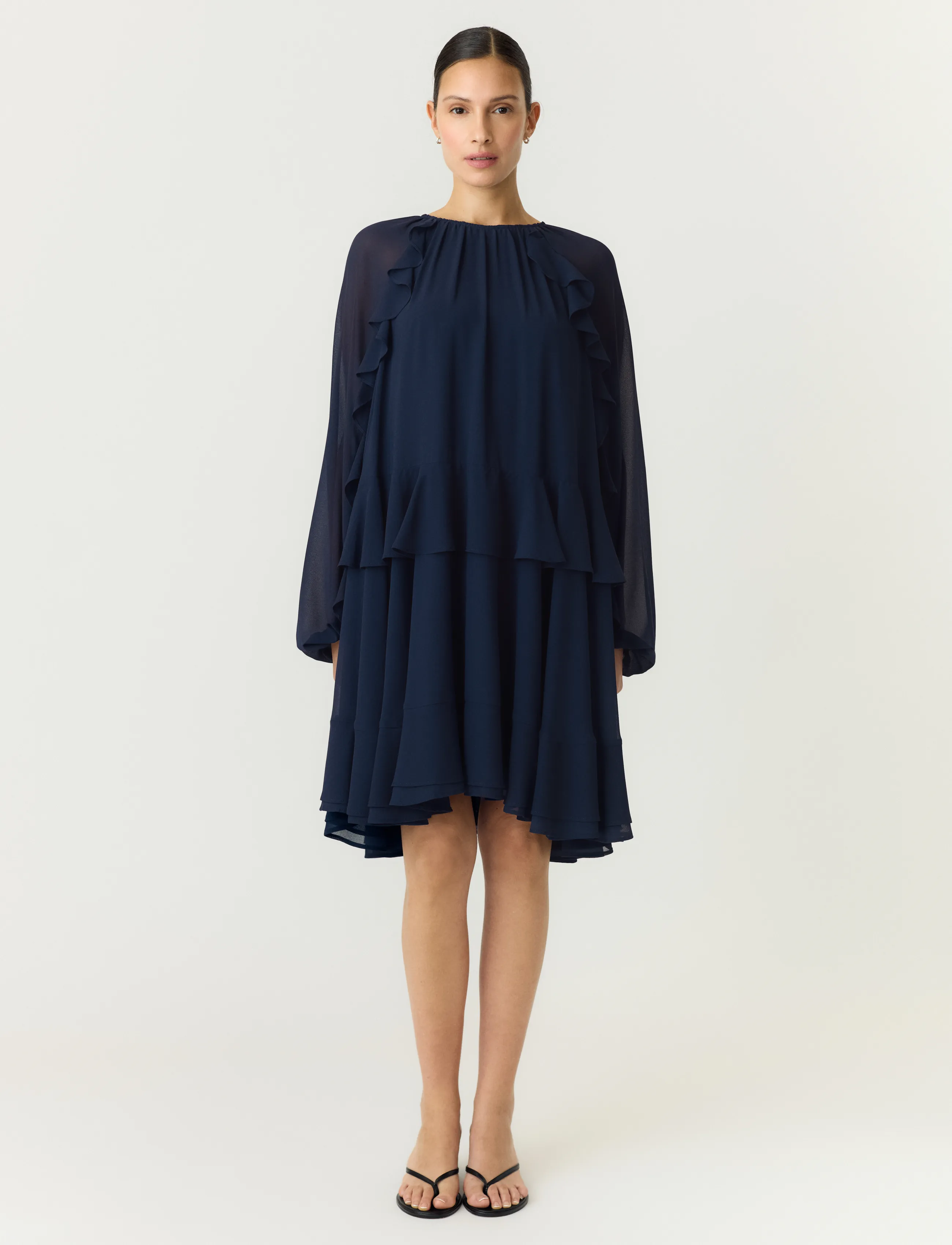 YAS YASMILVA LS DRESS S. NOOS - Dresses - NAVY BLAZER / navy