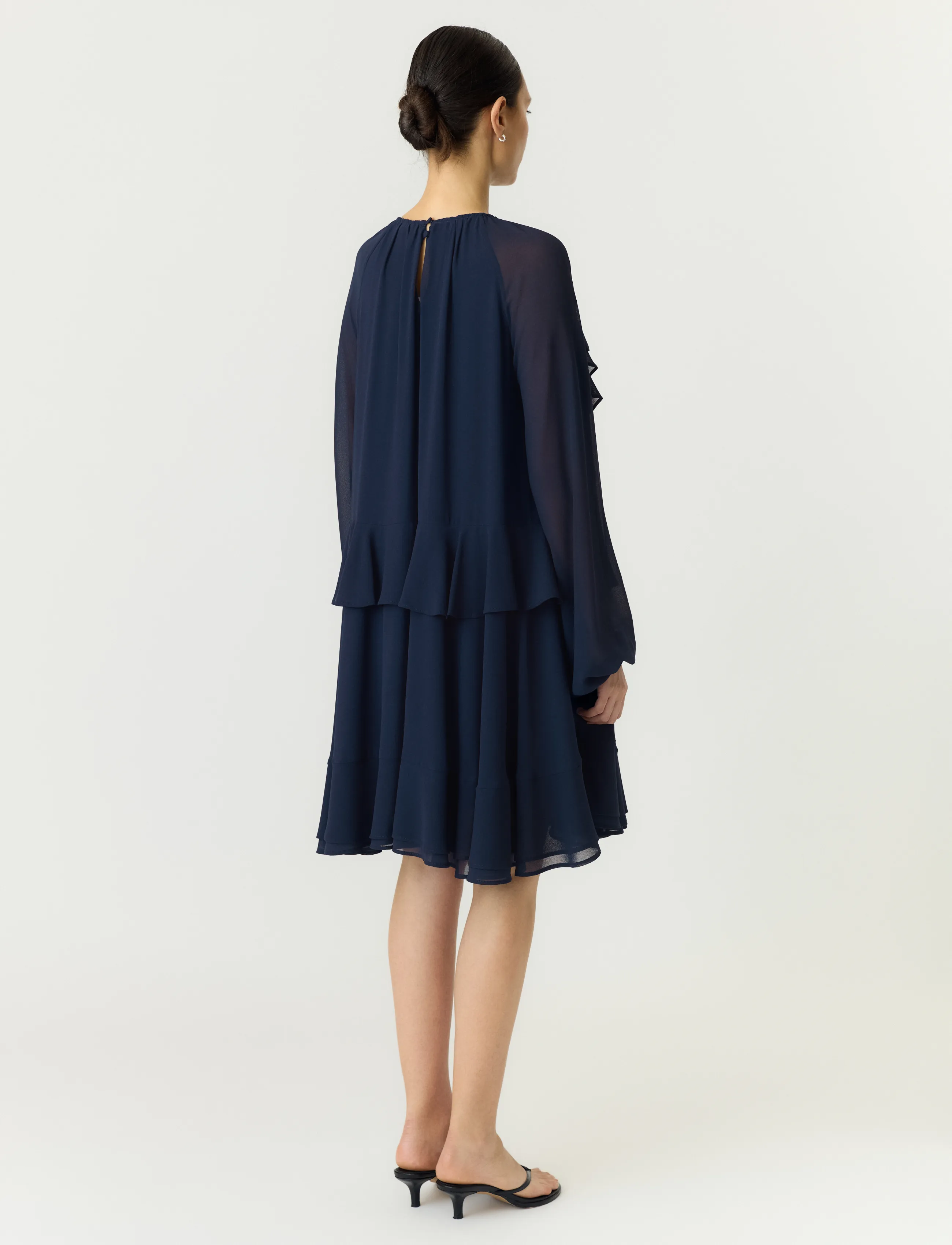 YAS - YASMILVA LS DRESS S. NOOS - short dresses - navy blazer - 3