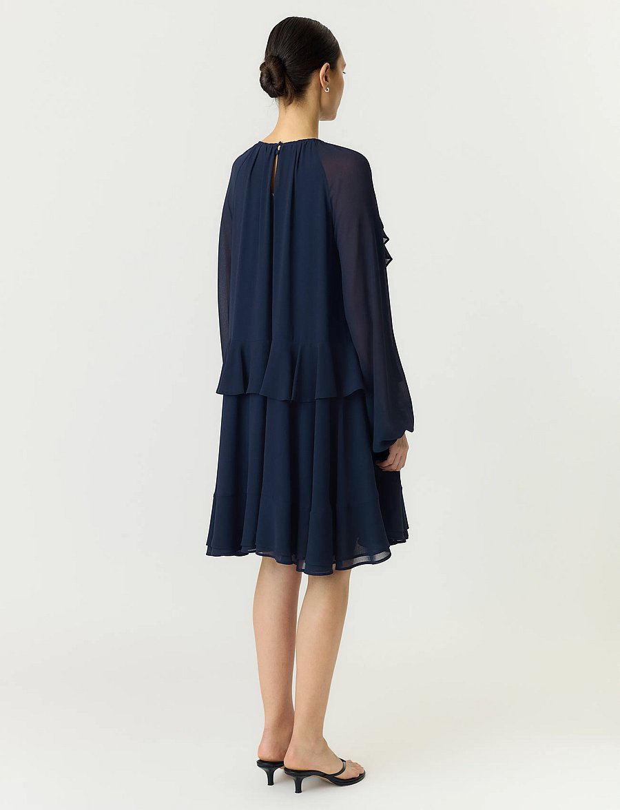 YAS - YASMILVA LS DRESS S. NOOS - kurze kleider - navy blazer - 3