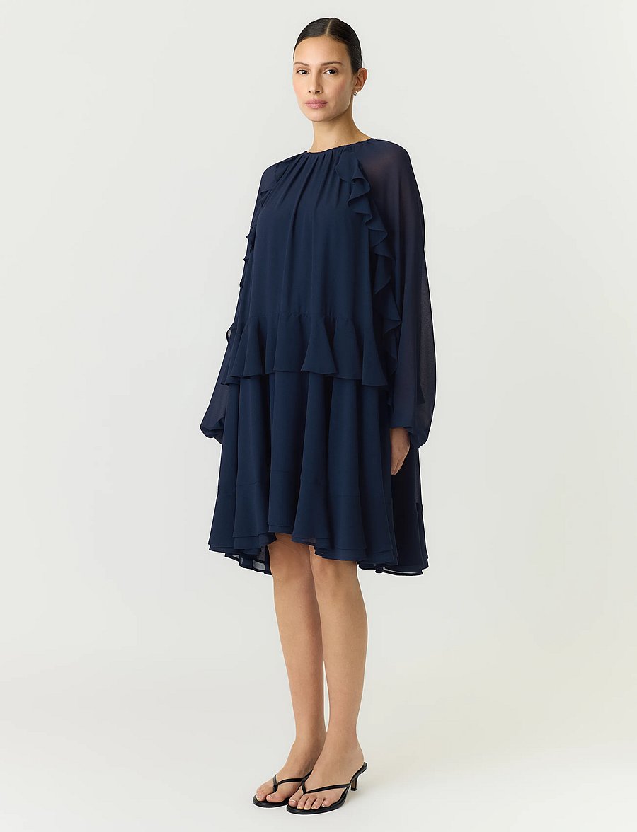 YAS - YASMILVA LS DRESS S. NOOS - kurze kleider - navy blazer - 4