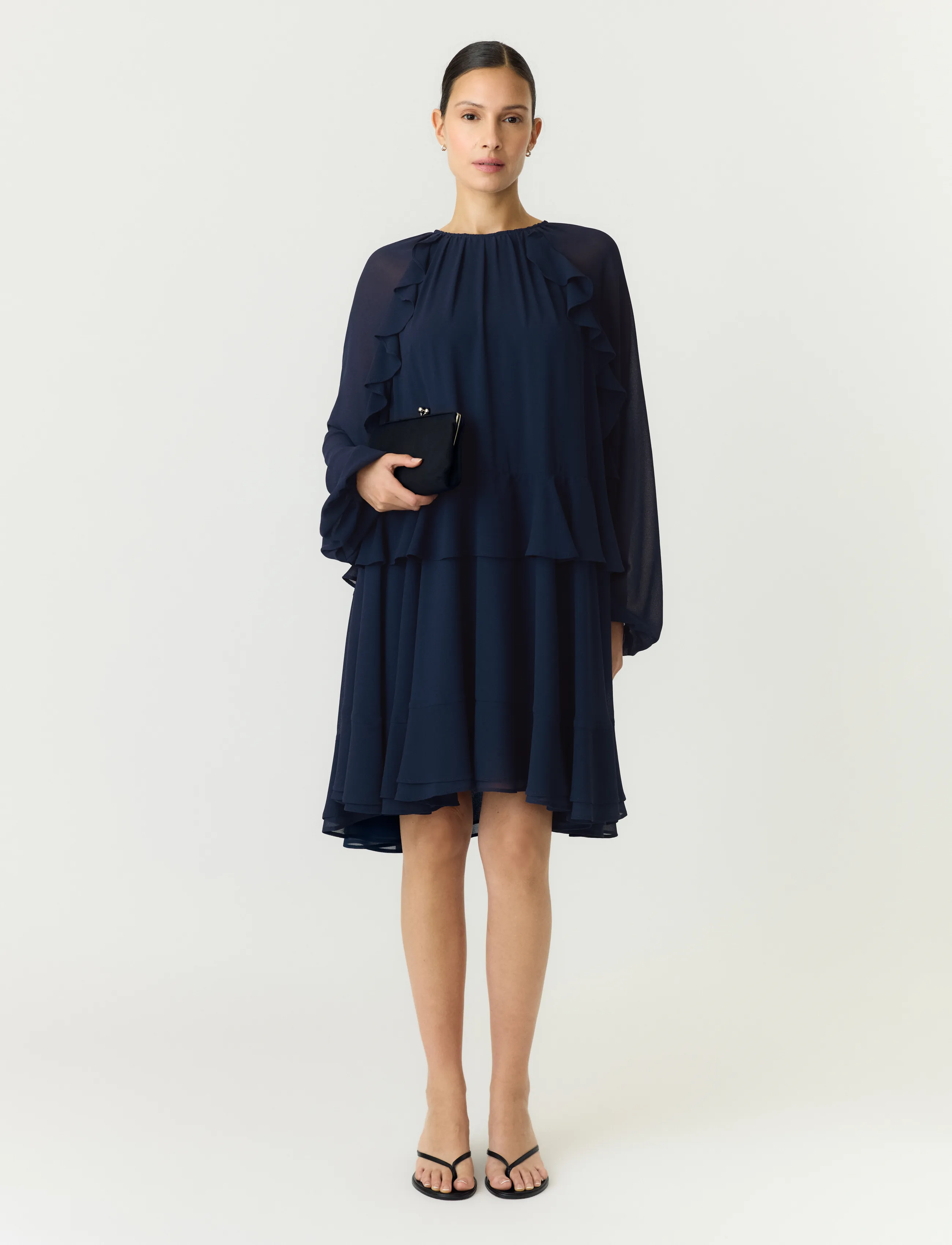YAS - YASMILVA LS DRESS S. NOOS - short dresses - navy blazer - 5