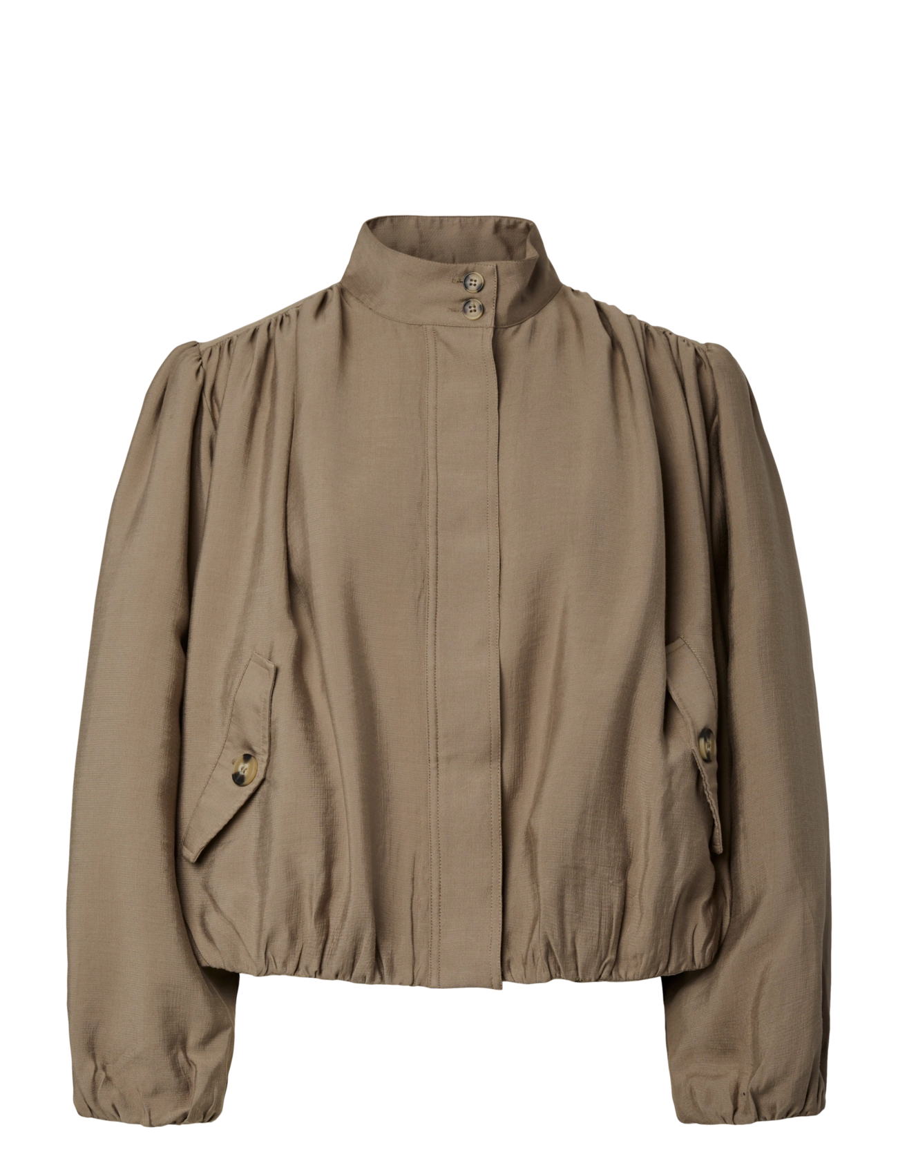 YAS - YASFELINE LS JACKET - frühlingsjacken - wood ash - 1