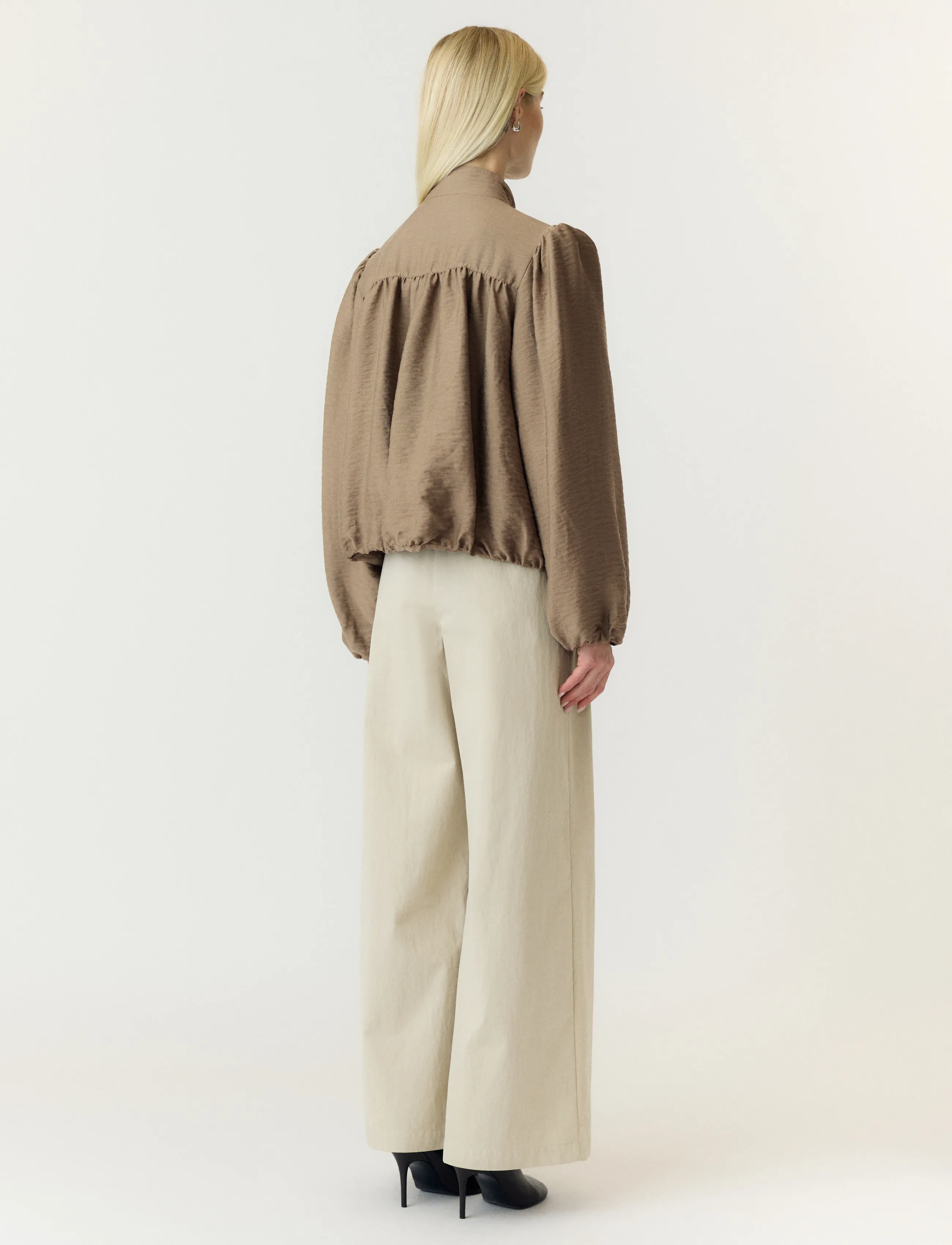 YAS - YASFELINE LS JACKET - frühlingsjacken - wood ash - 3