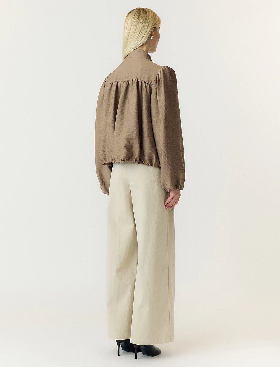 YAS - YASFELINE LS JACKET - frühlingsjacken - wood ash - 3