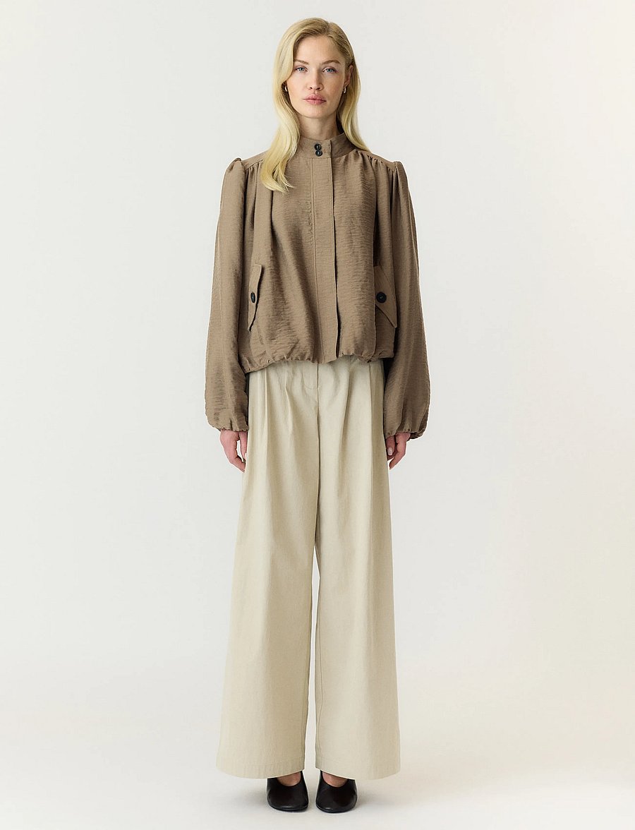 YAS - YASFELINE LS JACKET - frühlingsjacken - wood ash - 4