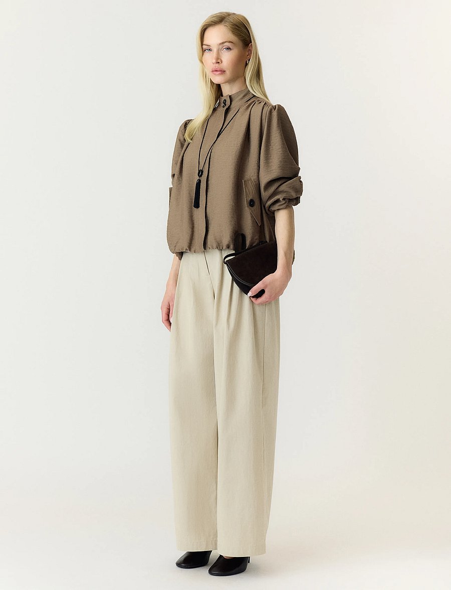 YAS - YASFELINE LS JACKET - frühlingsjacken - wood ash - 5