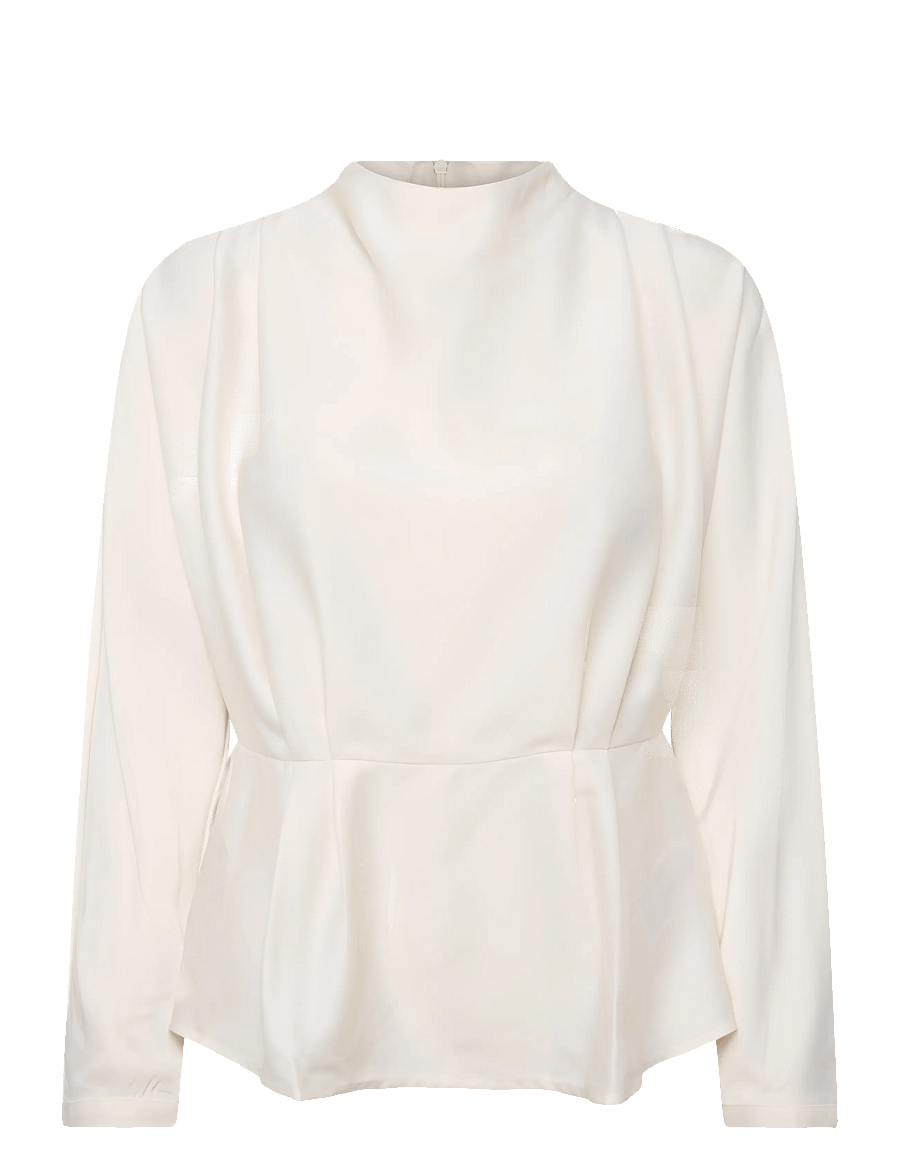 YAS - YASPELLA LS FUNNEL NECK TOP S. NOOS - langærmede bluser - birch - 0