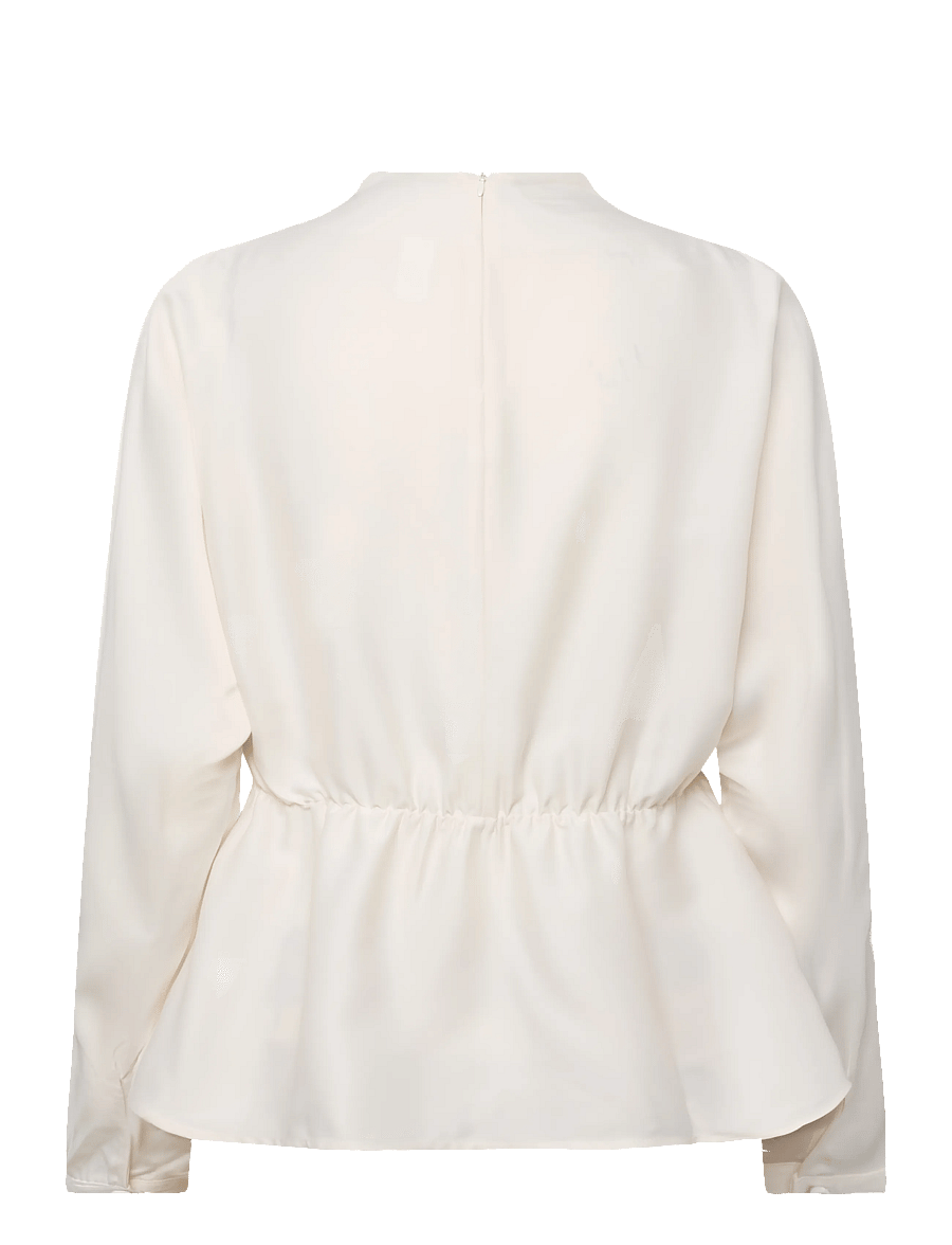 YAS - YASPELLA LS FUNNEL NECK TOP S. NOOS - langærmede bluser - birch - 1