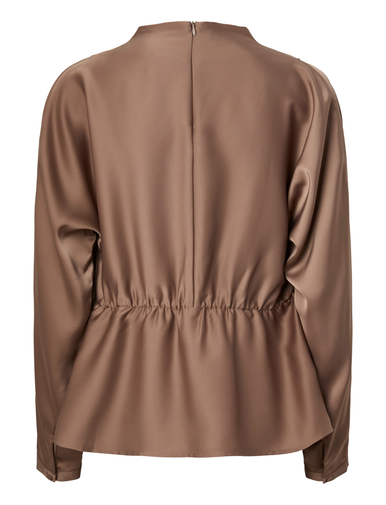 YAS - YASPELLA LS FUNNEL NECK TOP S. NOOS - langärmelige blusen - fungi - 1