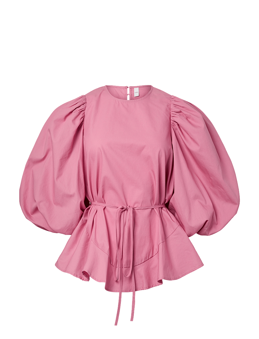YAS - YASARIMA 3/4 OVERSIZE TOP S. - kurzärmelige blusen - cashmere rose - 0