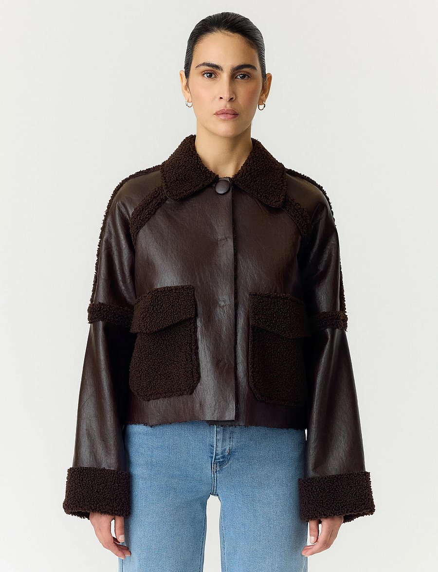YAS - YASFILIA LS JACKET - coffee bean - 0