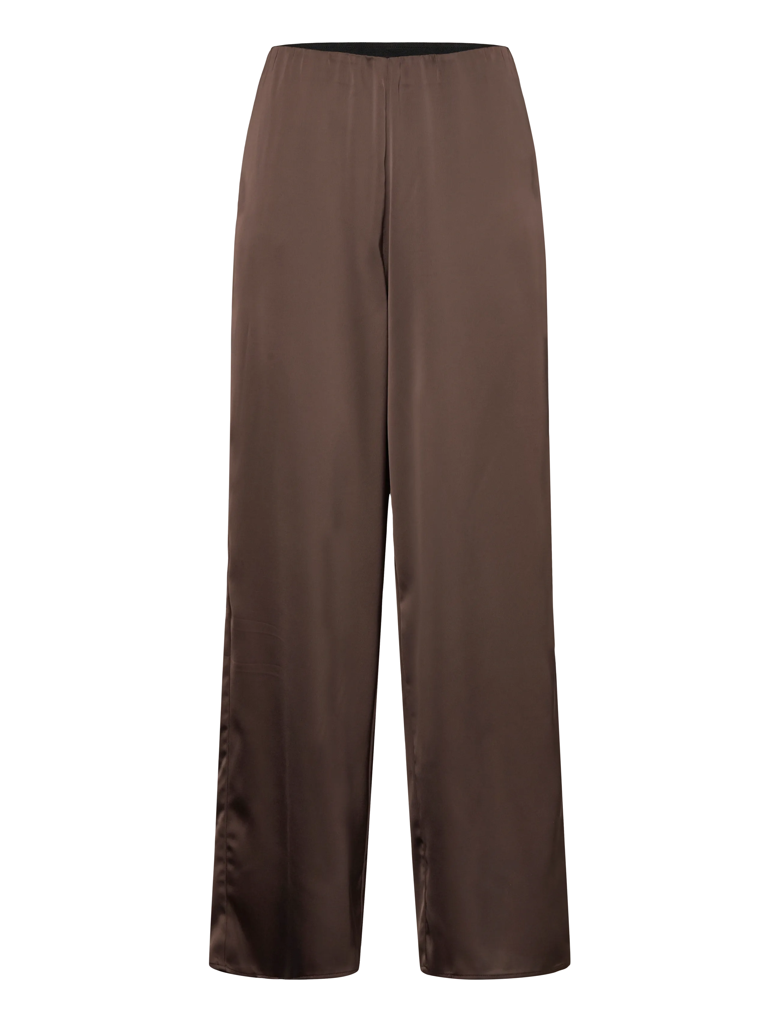 YAS YASPELLA HW WIDE PANTS S. NOOS - Püksid - CHOCOLATE BROWN / brown