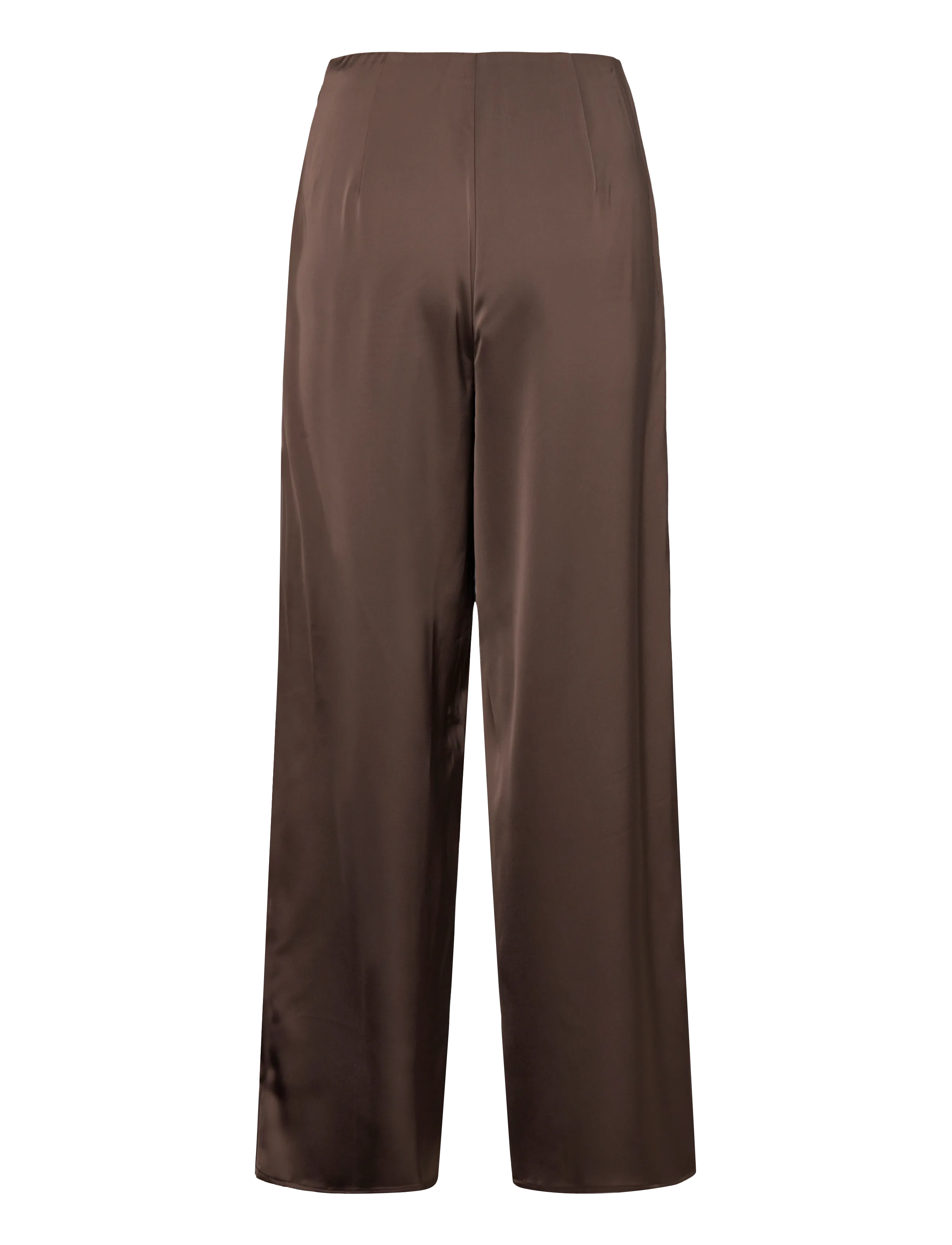 YAS - YASPELLA HW WIDE PANTS S. NOOS - bukser med brede ben - chocolate brown - 2