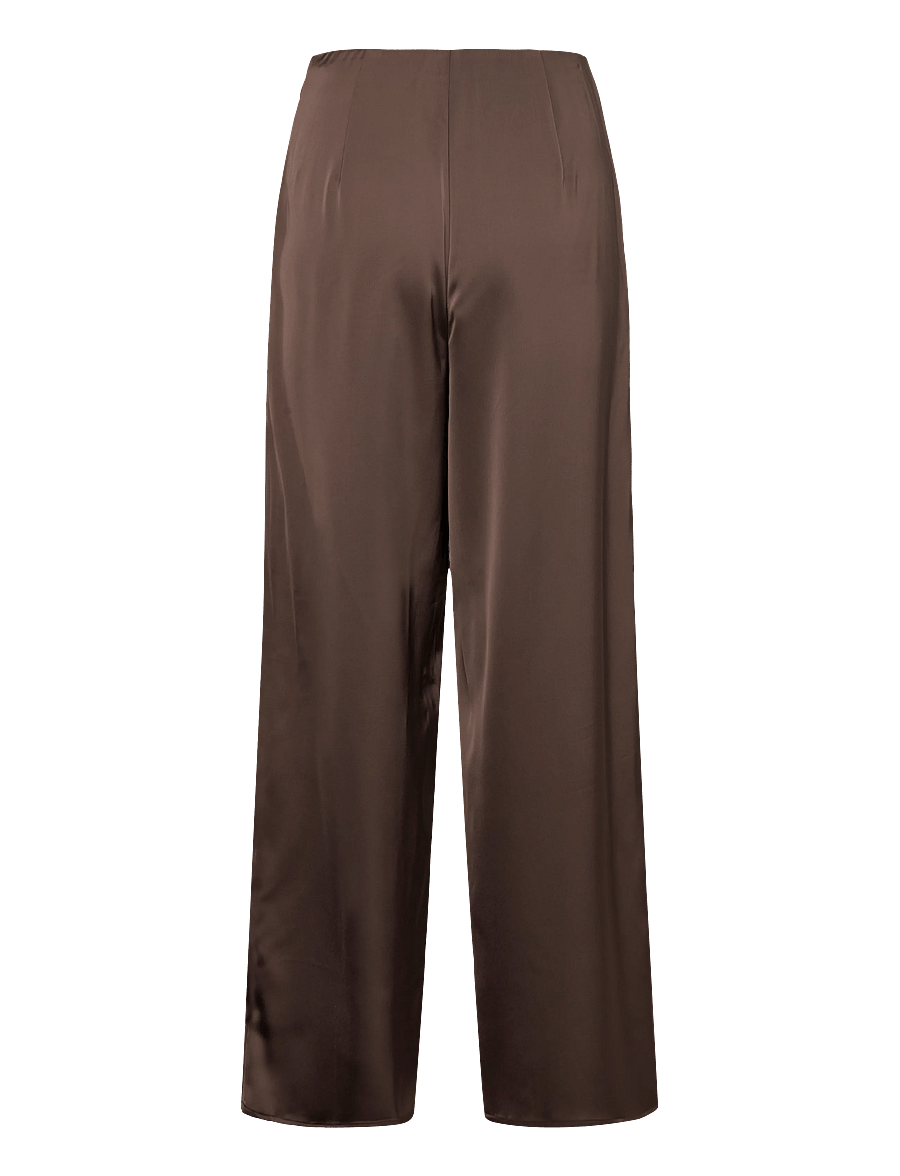 YAS - YASPELLA HW WIDE PANTS S. NOOS - bukser med brede ben - chocolate brown - 2