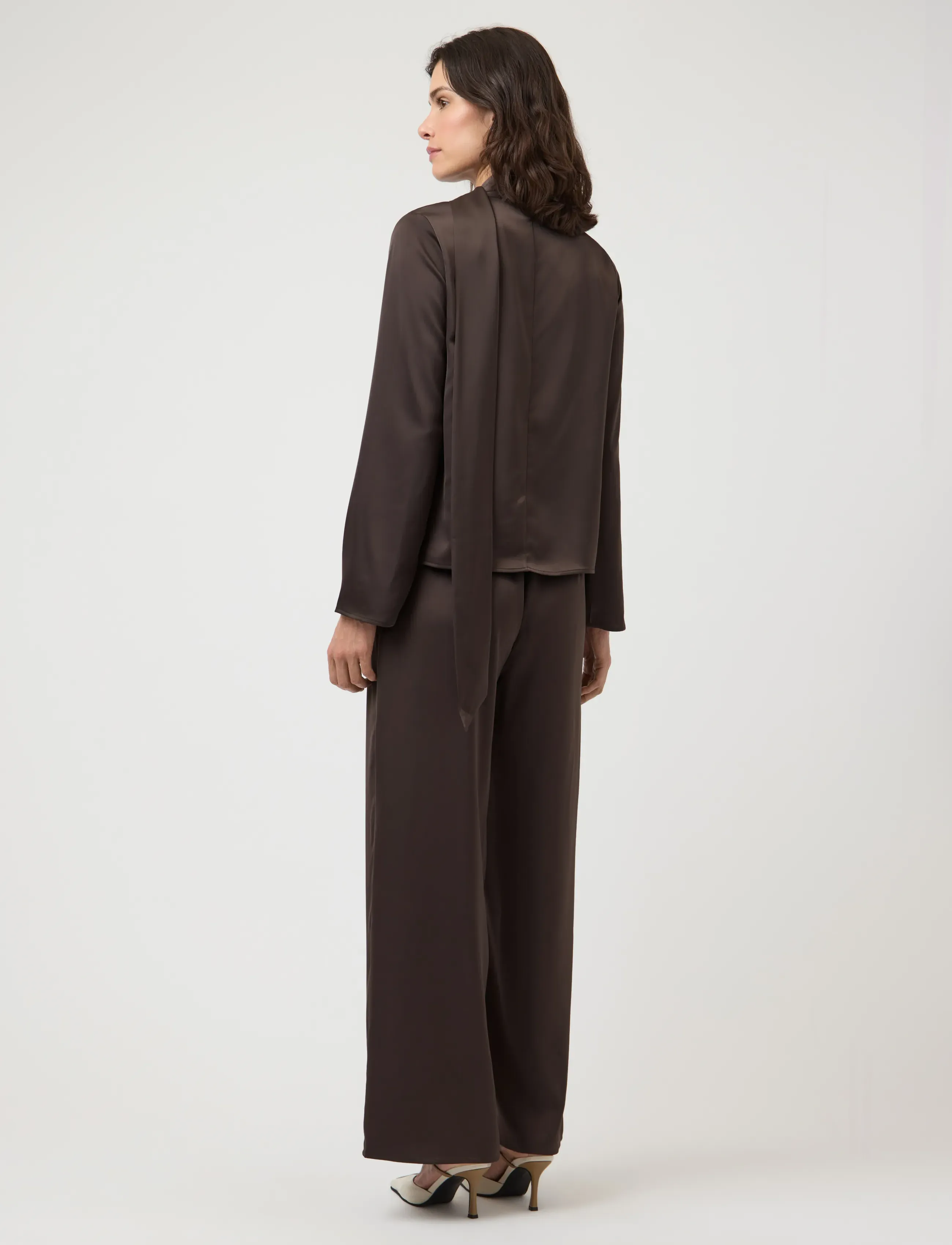 YAS Yaspella Hw Wide Pants S. Noos hängselbyxor dam – bild 2