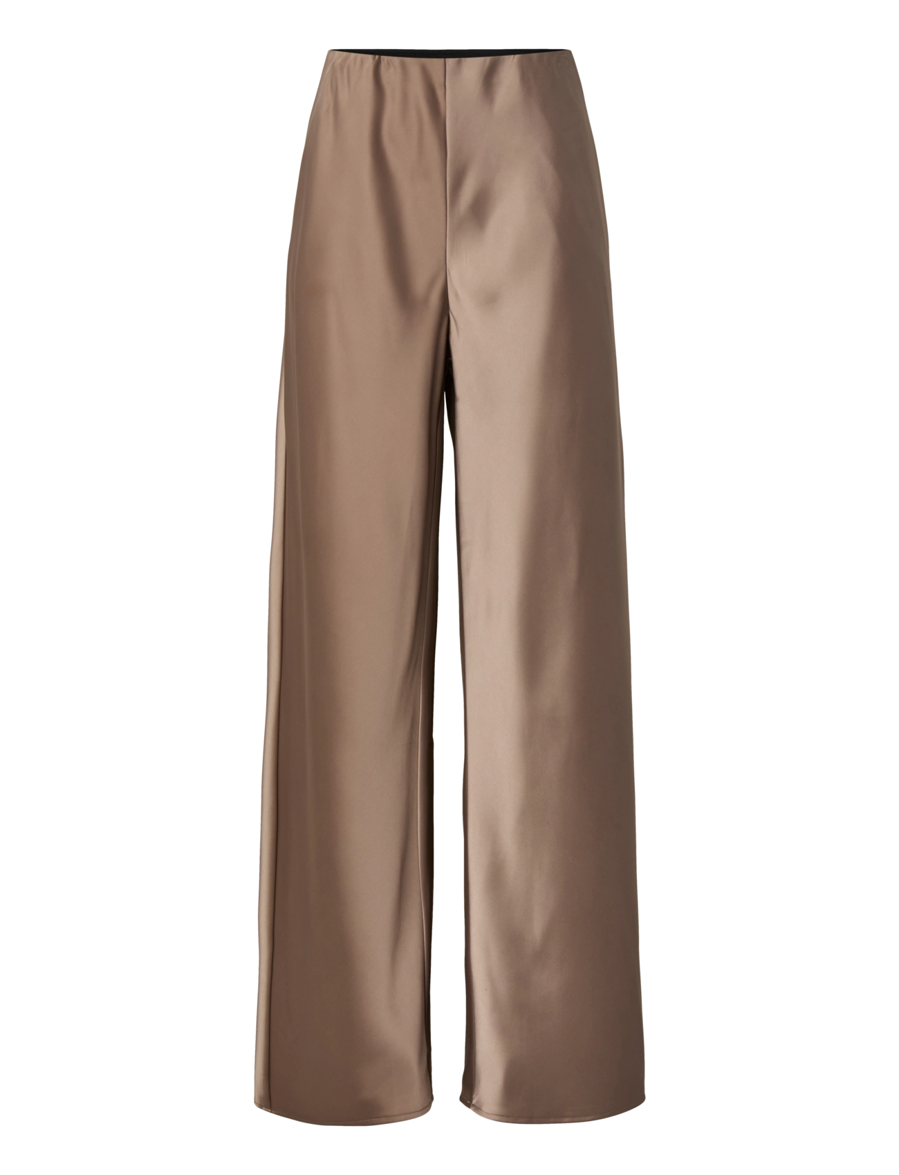 YAS pella Hw Wide Pants S. Noos, XS, Trousers, Beige - Leg, Frauen