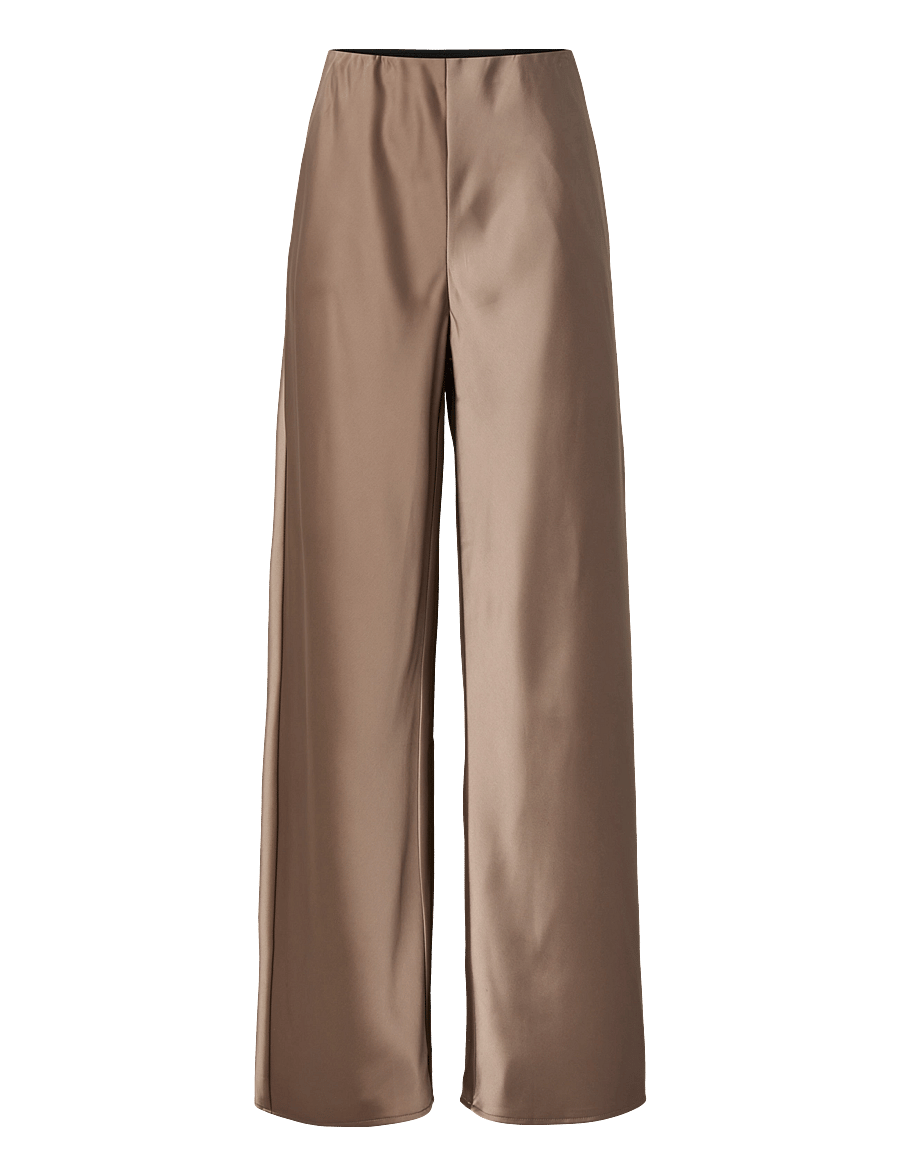 YAS - YASPELLA HW WIDE PANTS S. NOOS - bukser med brede ben - fungi - 0