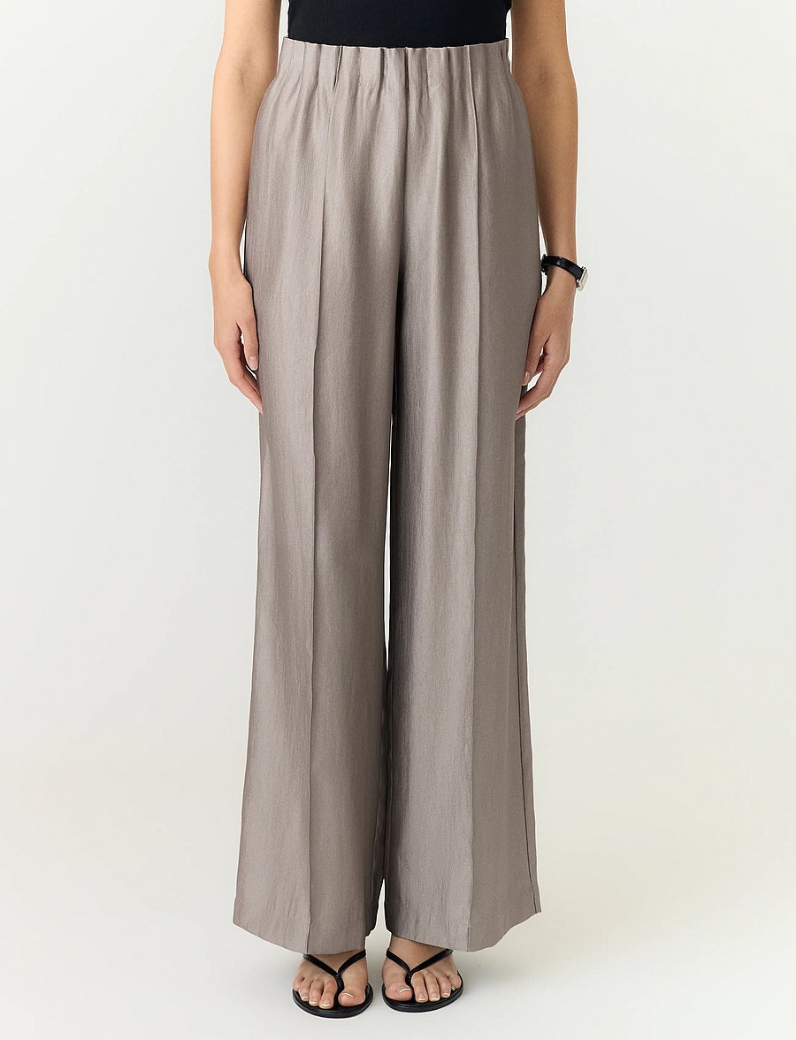YAS - YASMALLIS HW PANT - culottes - timber wolf - 0