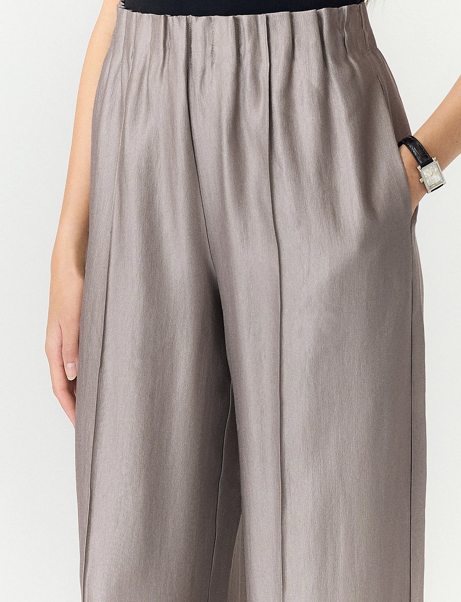 YAS - YASMALLIS HW PANT - culottes - timber wolf - 5