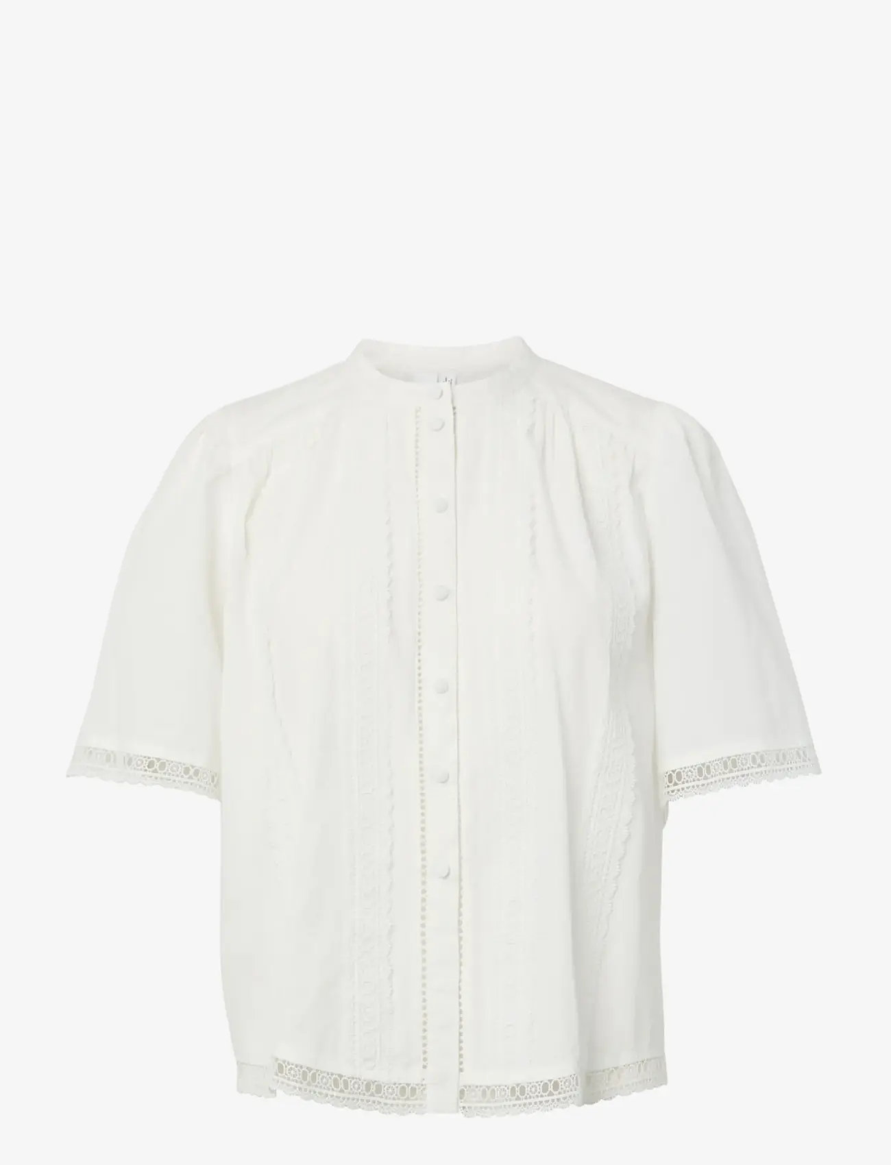 YAS - YASGUNIO 2/4 SHIRT S. - kortærmede skjorter - star white - 0