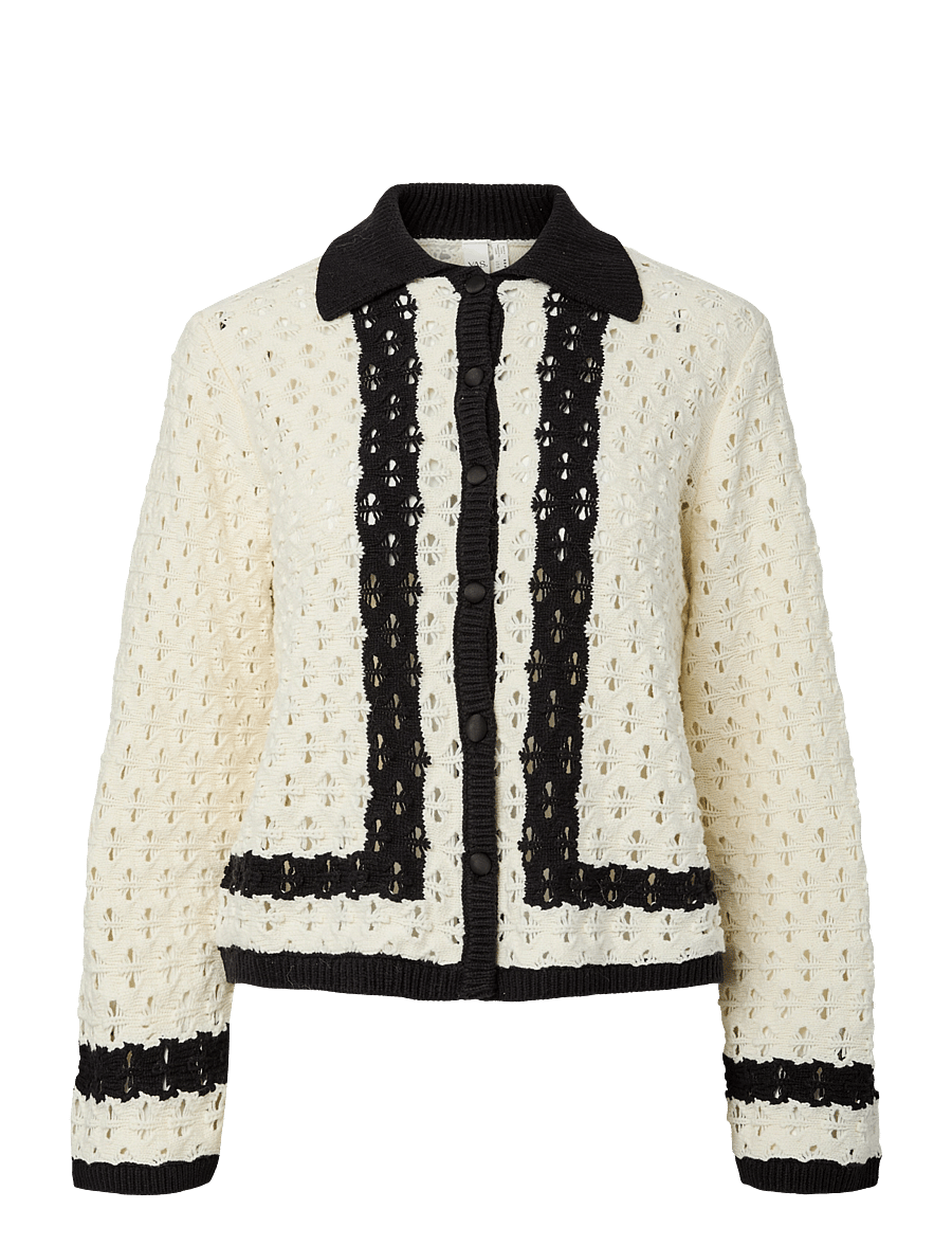 YAS - YASDAMU LS KNIT CARDIGAN S. - strickjacken - pristine - 0