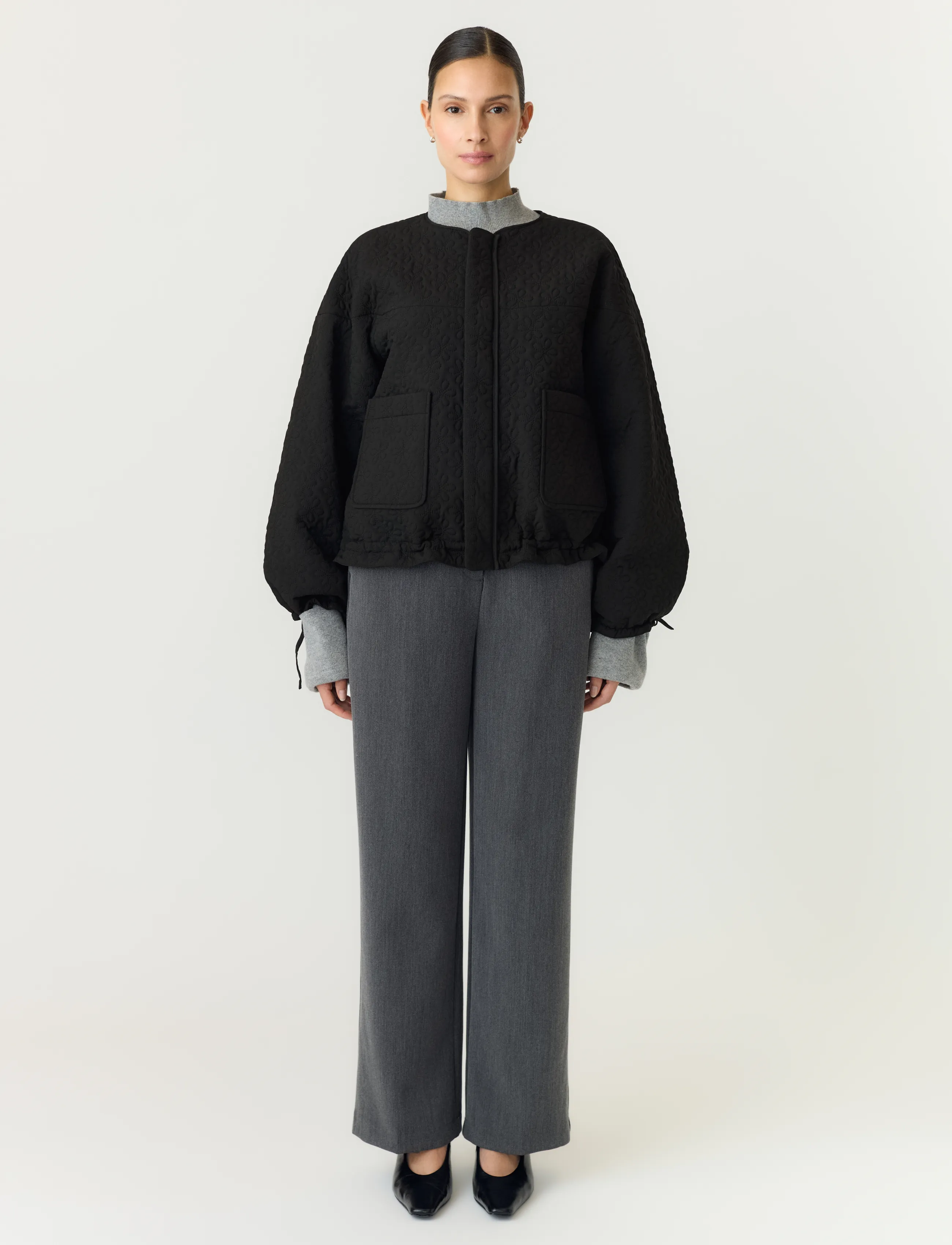 YAS - YASGLANA LS REVERSIBLE JACKET S. - black - 4