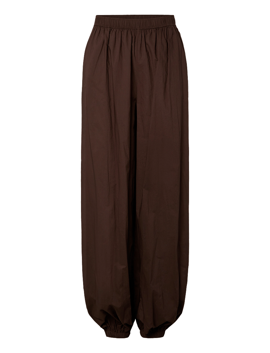 YAS - YASMELVO HW BALLOON PANT S. - hosen mit geradem bein - coffee bean - 1