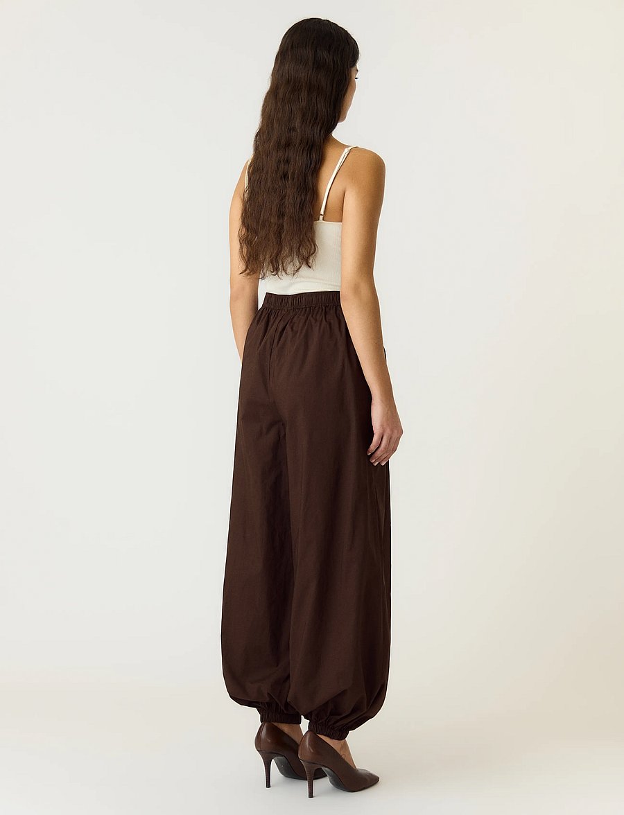 YAS - YASMELVO HW BALLOON PANT S. - hosen mit geradem bein - coffee bean - 3