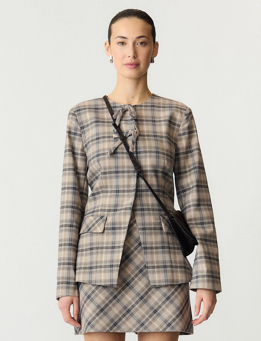 YAS - YASCHIRO LS BLAZER - enkelknäppta kavajer - dark grey - 0