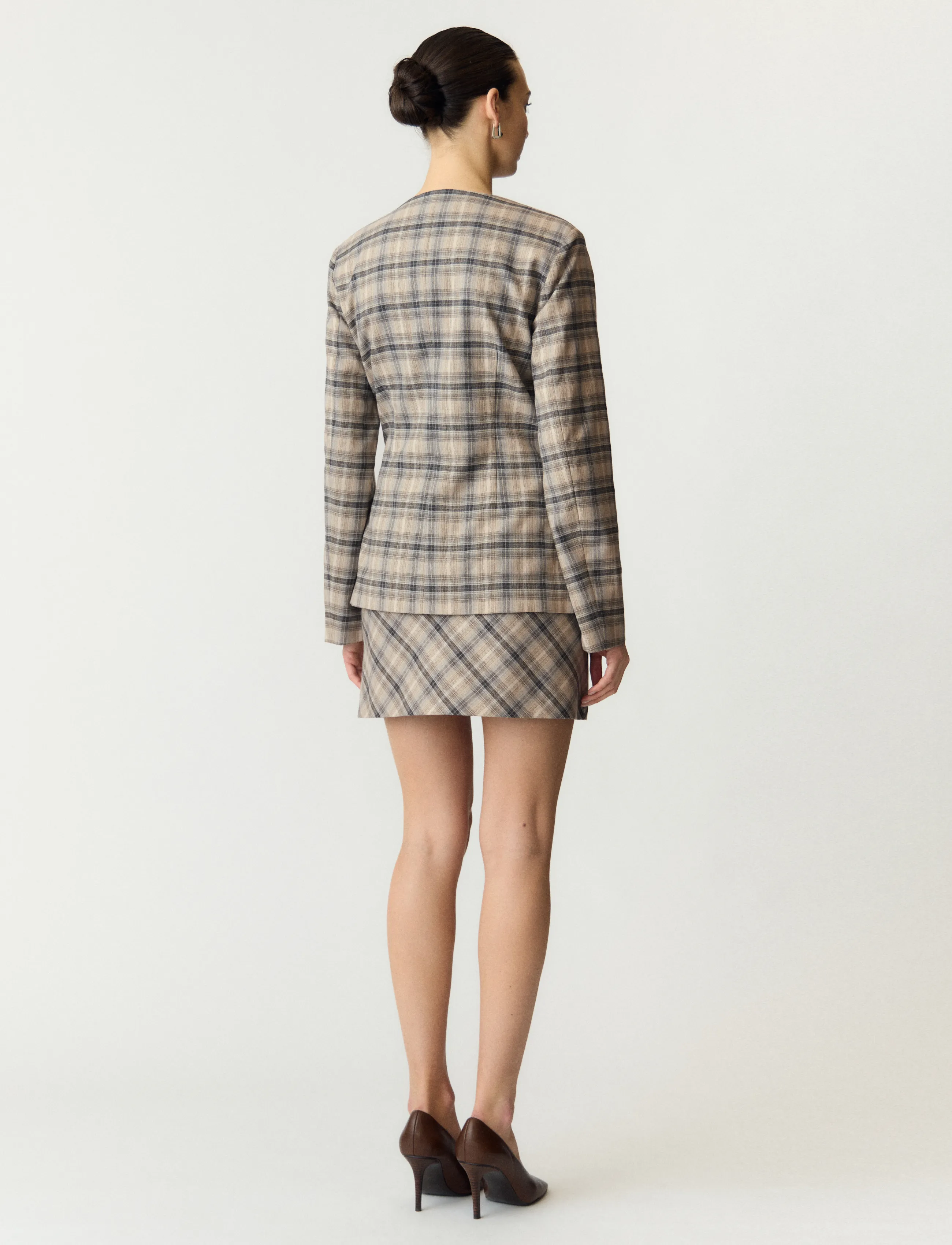 YAS - YASCHIRO LS BLAZER - enkelknäppta kavajer - dark grey - 3
