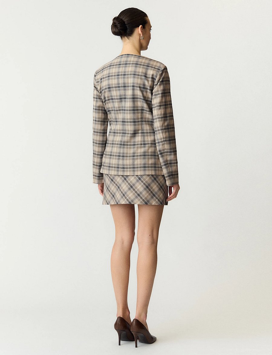YAS - YASCHIRO LS BLAZER - enkelknäppta kavajer - dark grey - 3