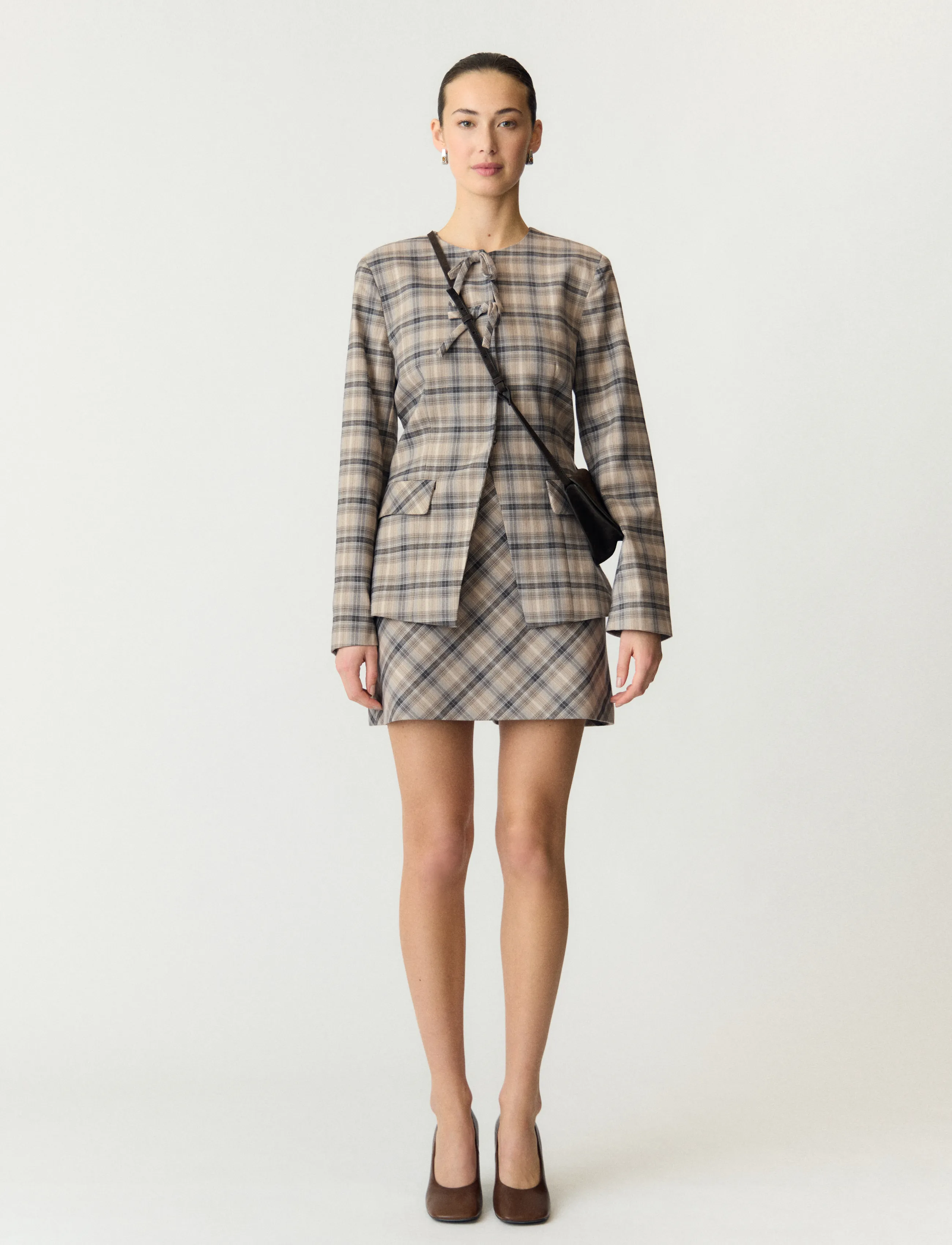YAS - YASCHIRO LS BLAZER - enkelknäppta kavajer - dark grey - 4