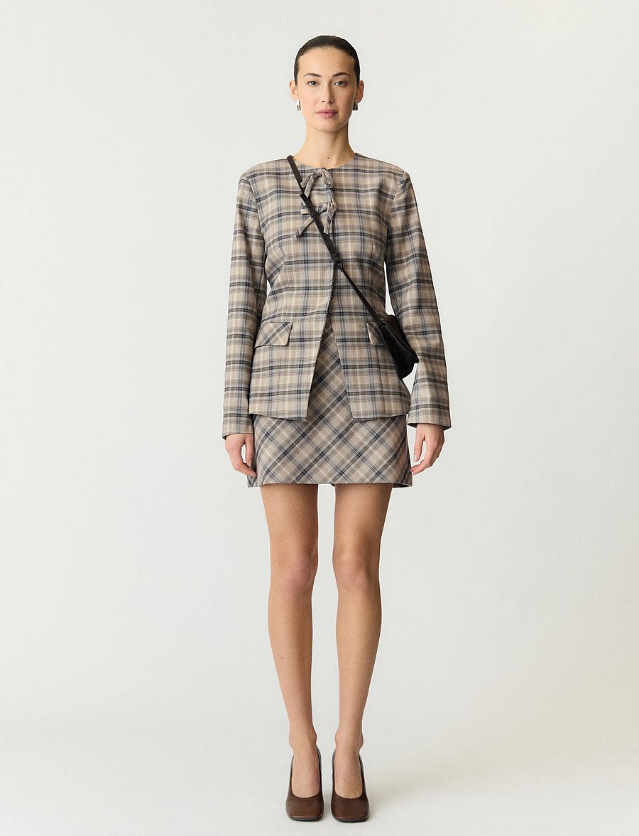 YAS - YASCHIRO LS BLAZER - enkelknäppta kavajer - dark grey - 4