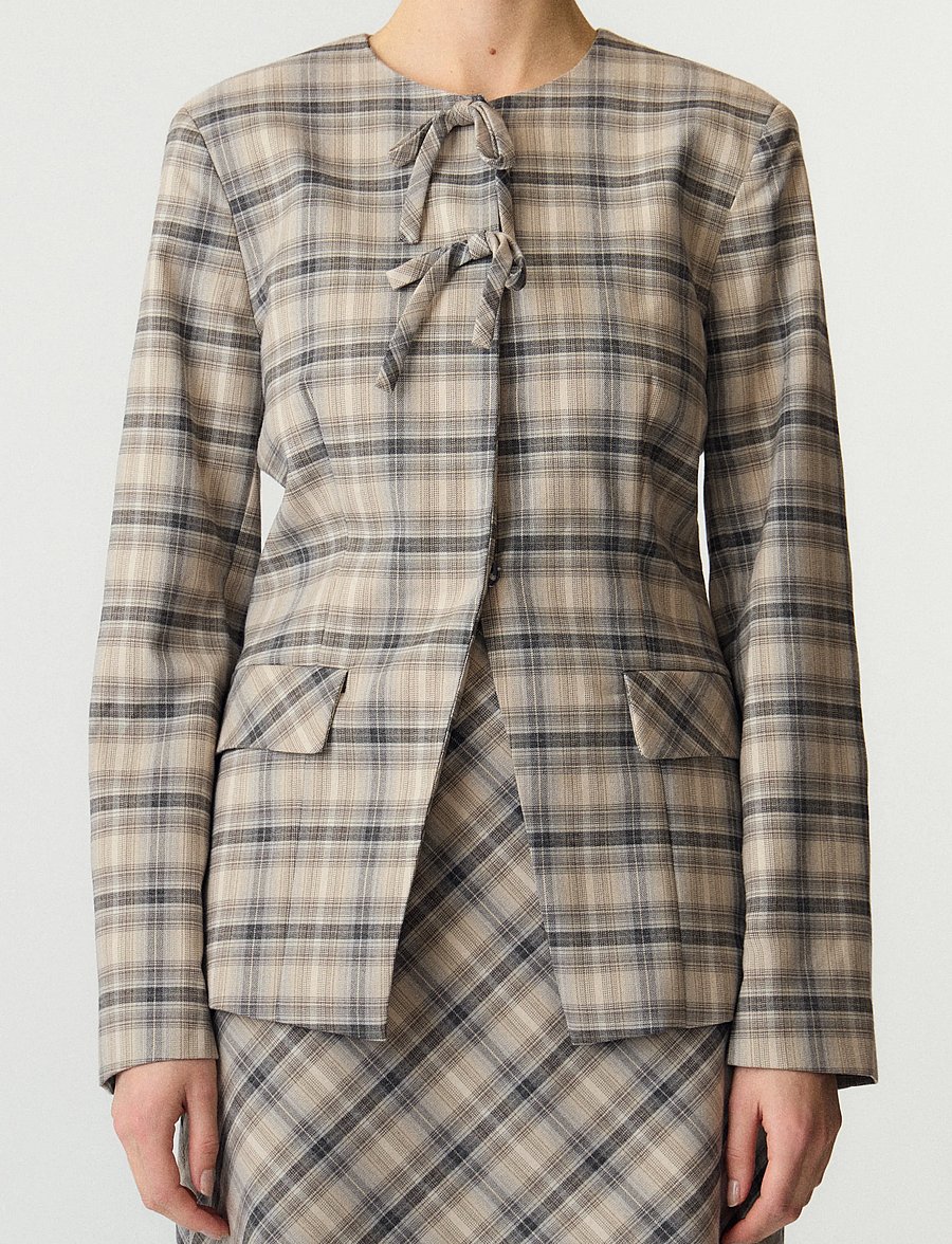 YAS - YASCHIRO LS BLAZER - enkelknäppta kavajer - dark grey - 5