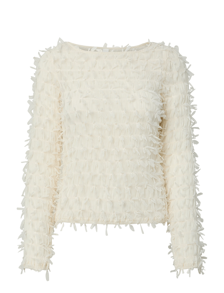 YAS - YASCOMEA LS TOP - langärmelige blusen - pumice stone - 1