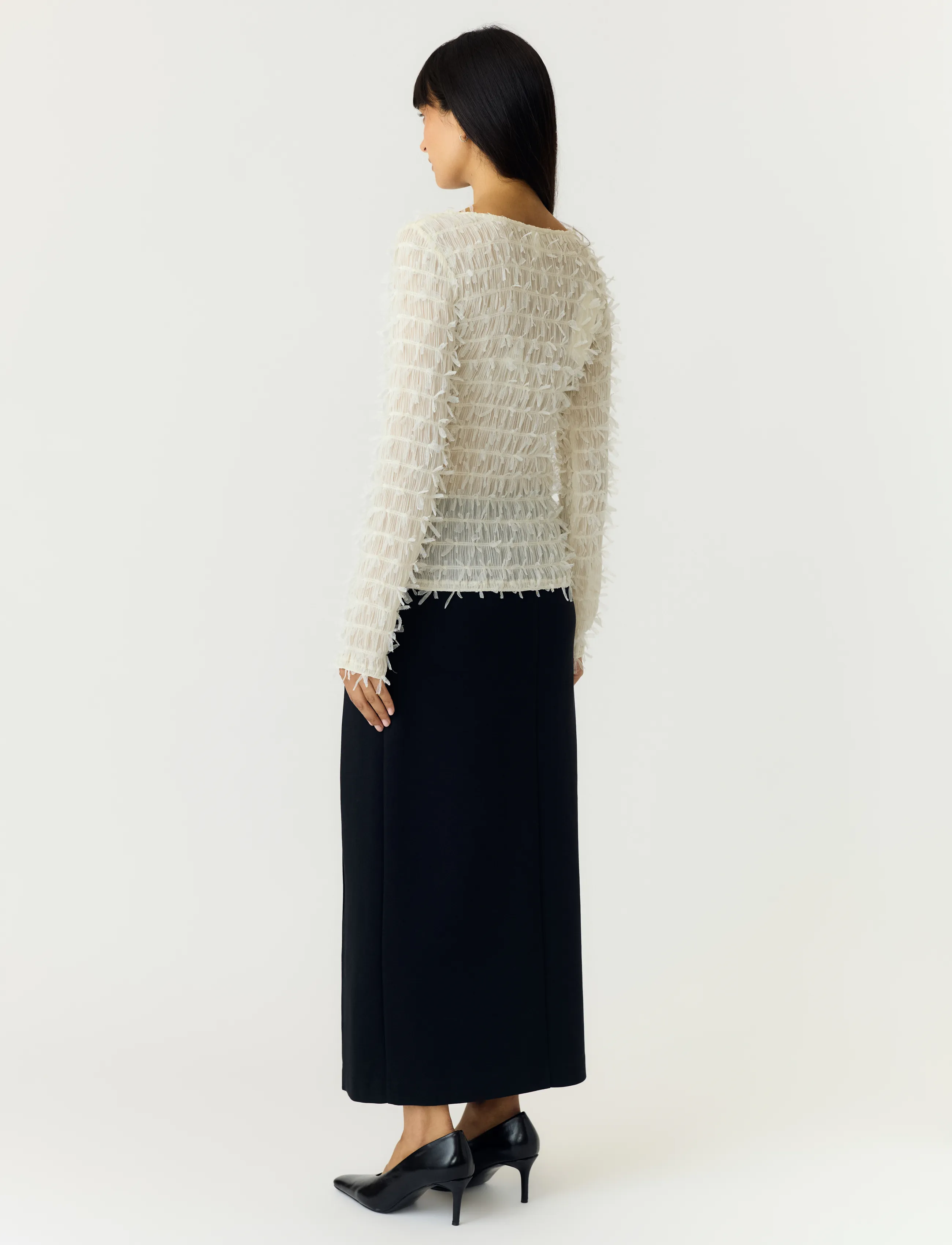 YAS - YASCOMEA LS TOP - langärmelige blusen - pumice stone - 3