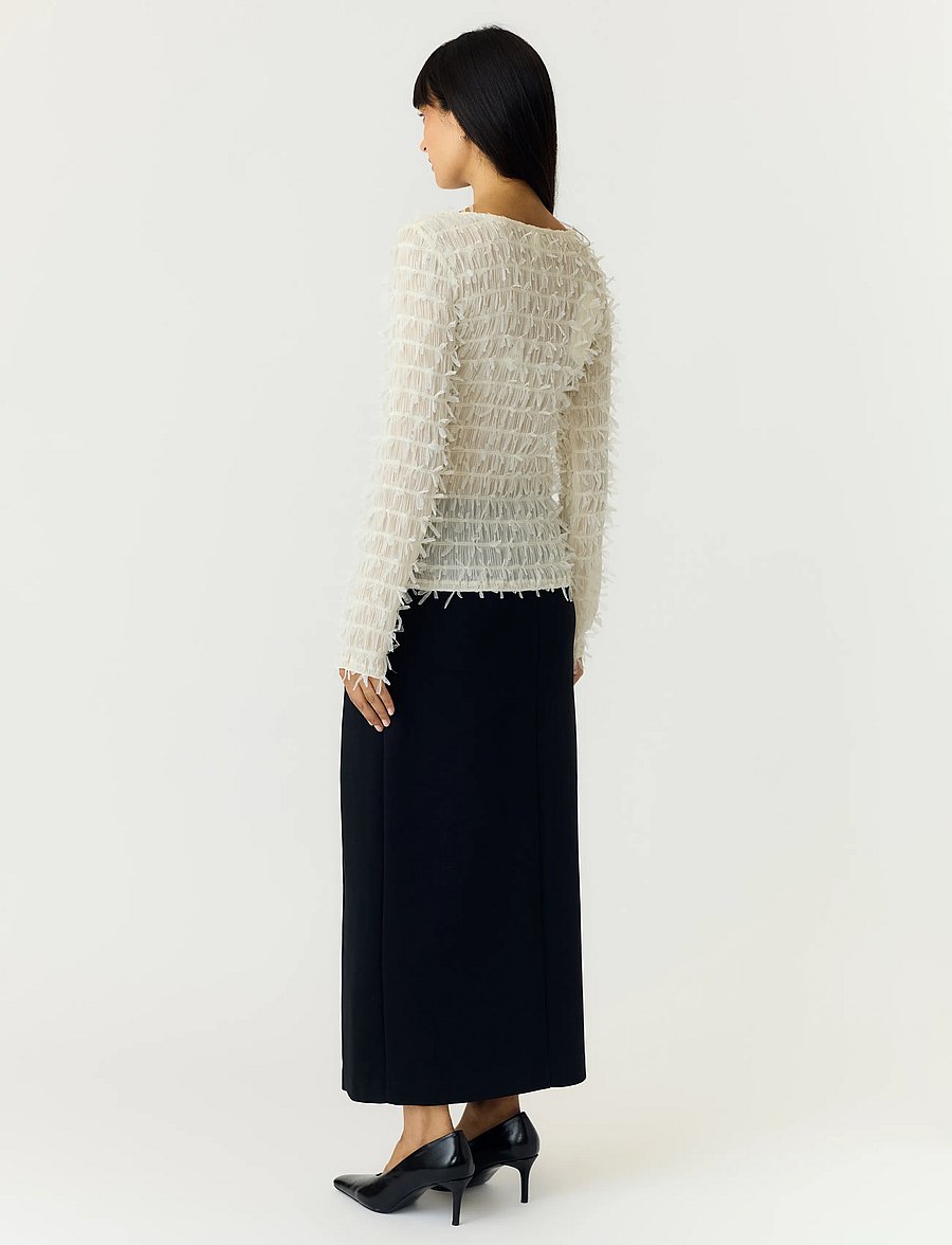 YAS - YASCOMEA LS TOP - langärmelige blusen - pumice stone - 3