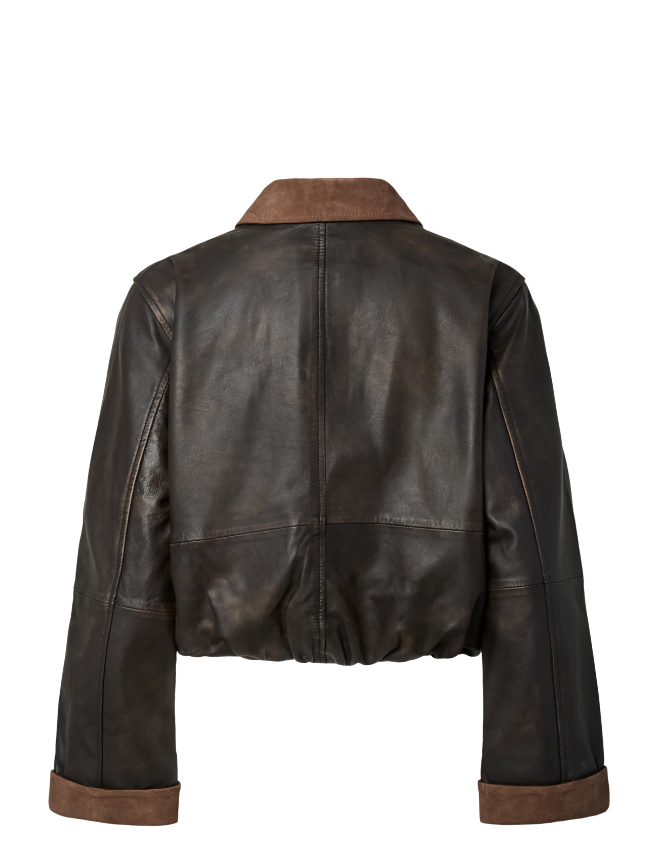 YAS - YASFEROS LS LEATHER JACKET - coffee bean - 2