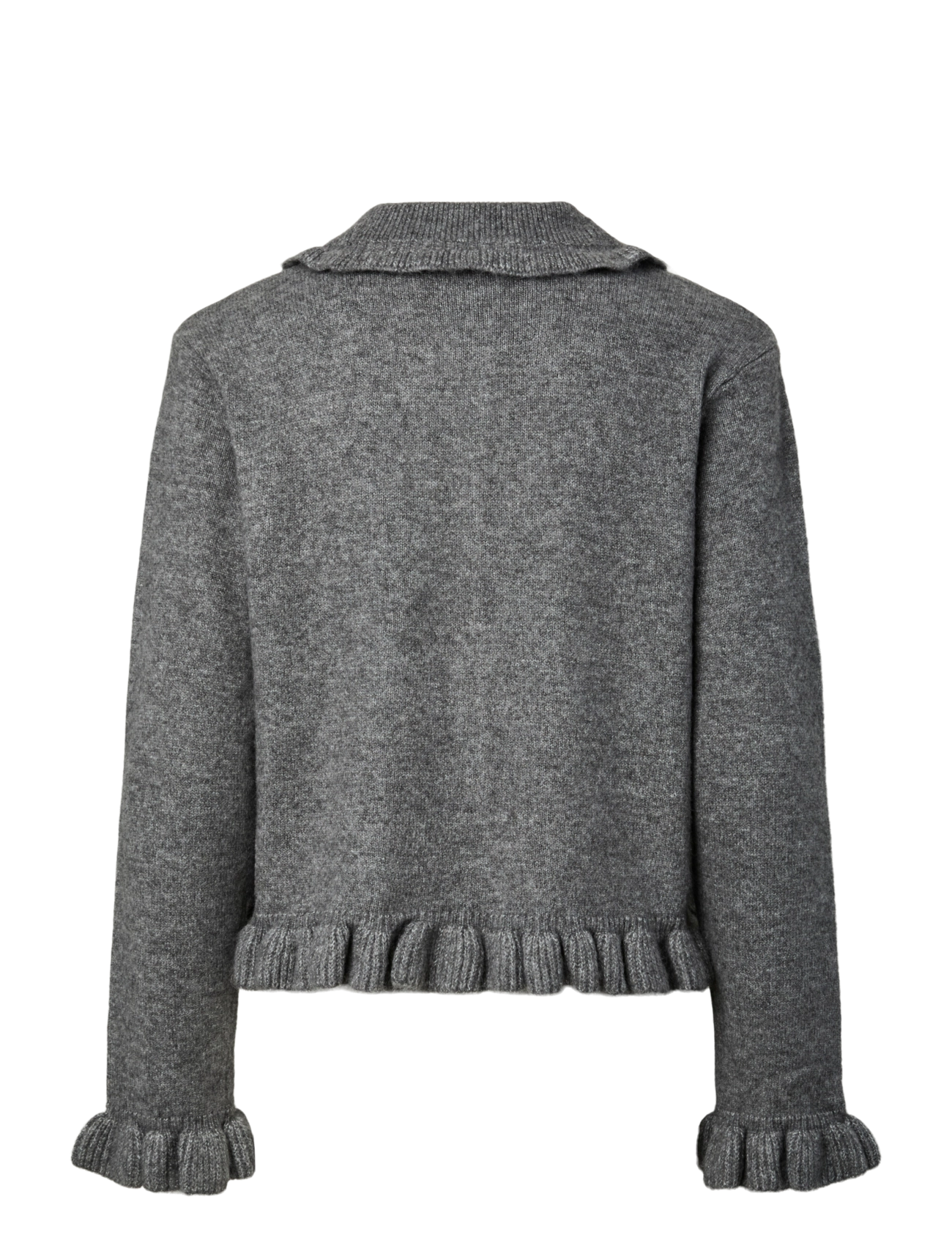 YAS - YASFRILO LS KNIT CARDIGAN S. NOOS - medium grey melange - 2