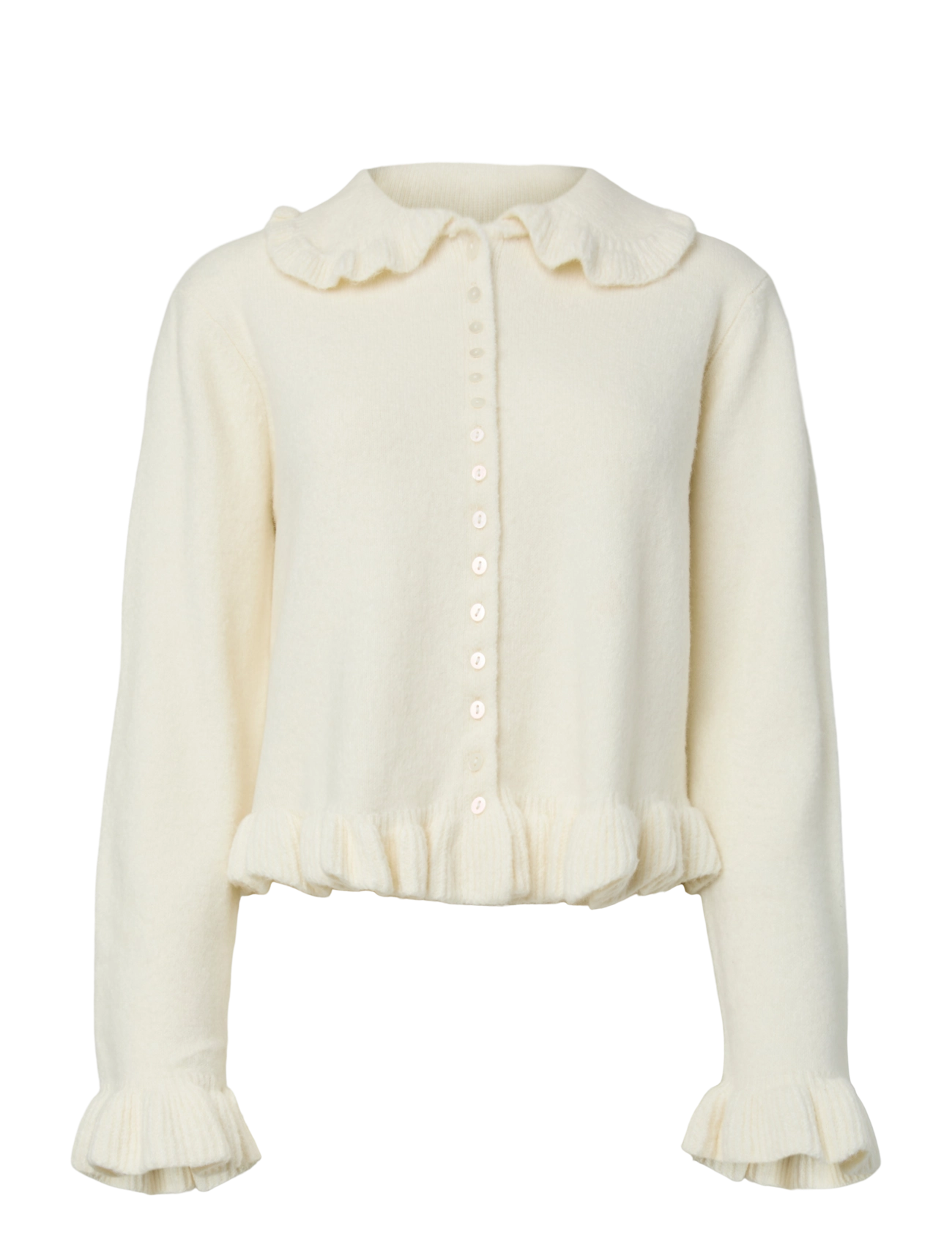YAS YASFRILO LS KNIT CARDIGAN S. NOOS - Kleidung - PRISTINE / cream