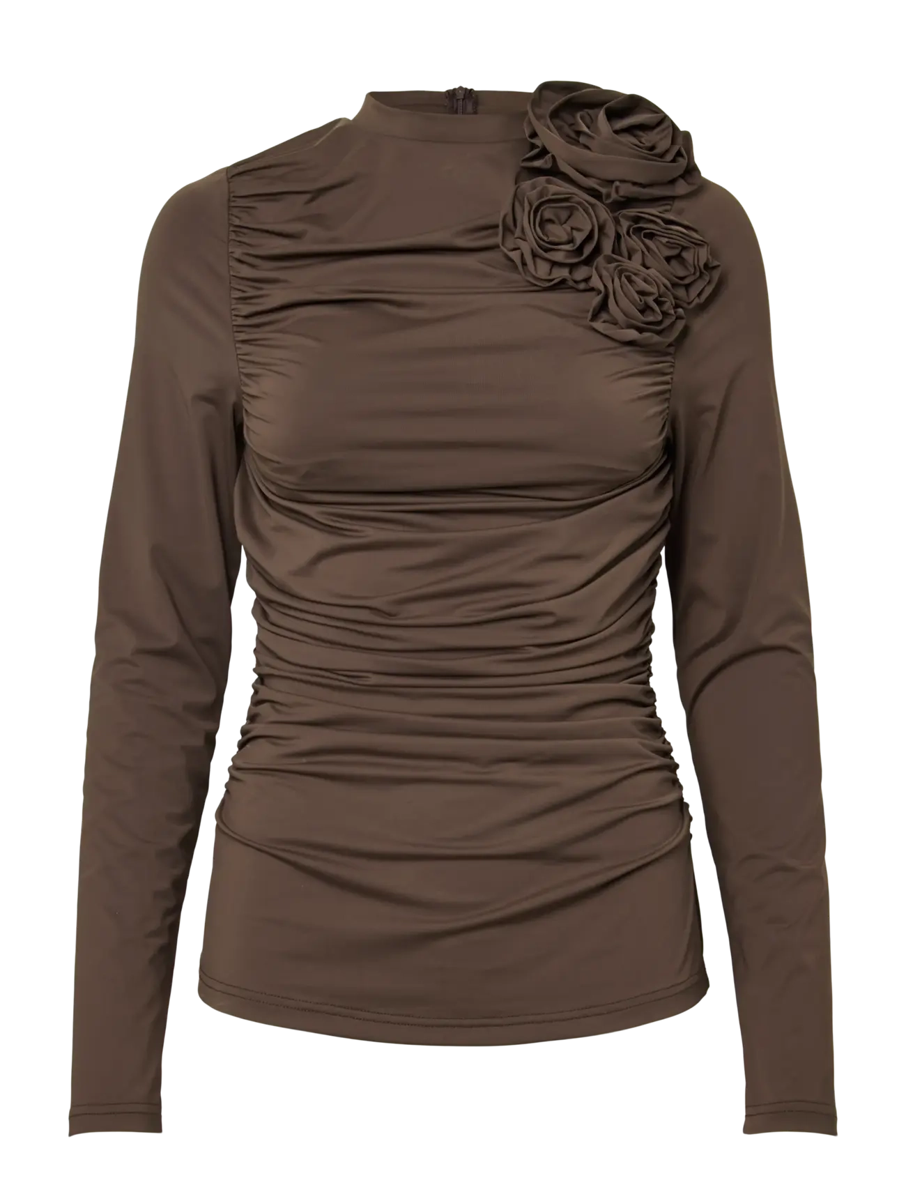 YAS YASDONA LS TOP - D2D - Bluser - CHOCOLATE BROWN / brown