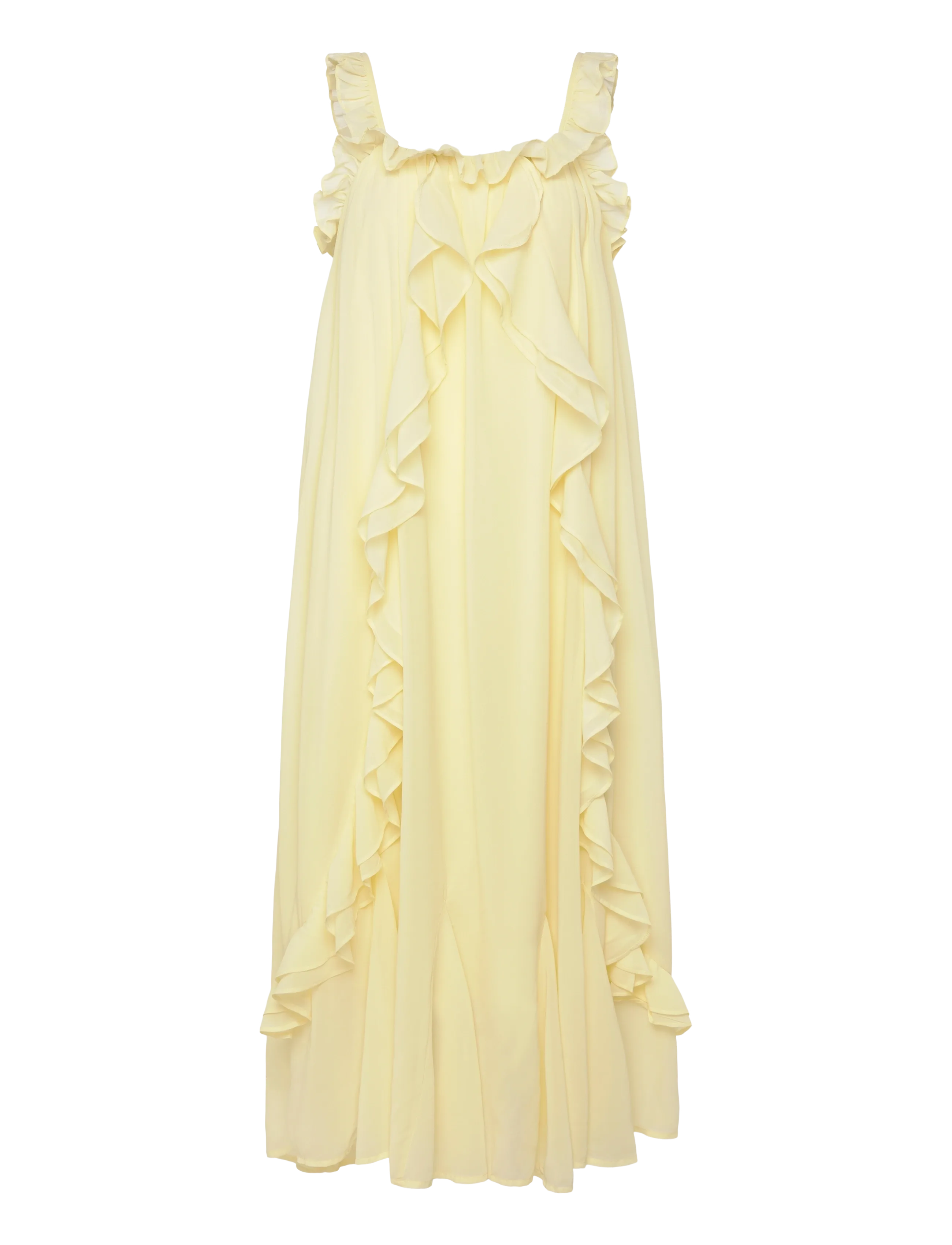 YAS YASCHIFFA STRAP ANKLE DRESS S. - FEST - Sommerkjoler - ANISE FLOWER / yellow
