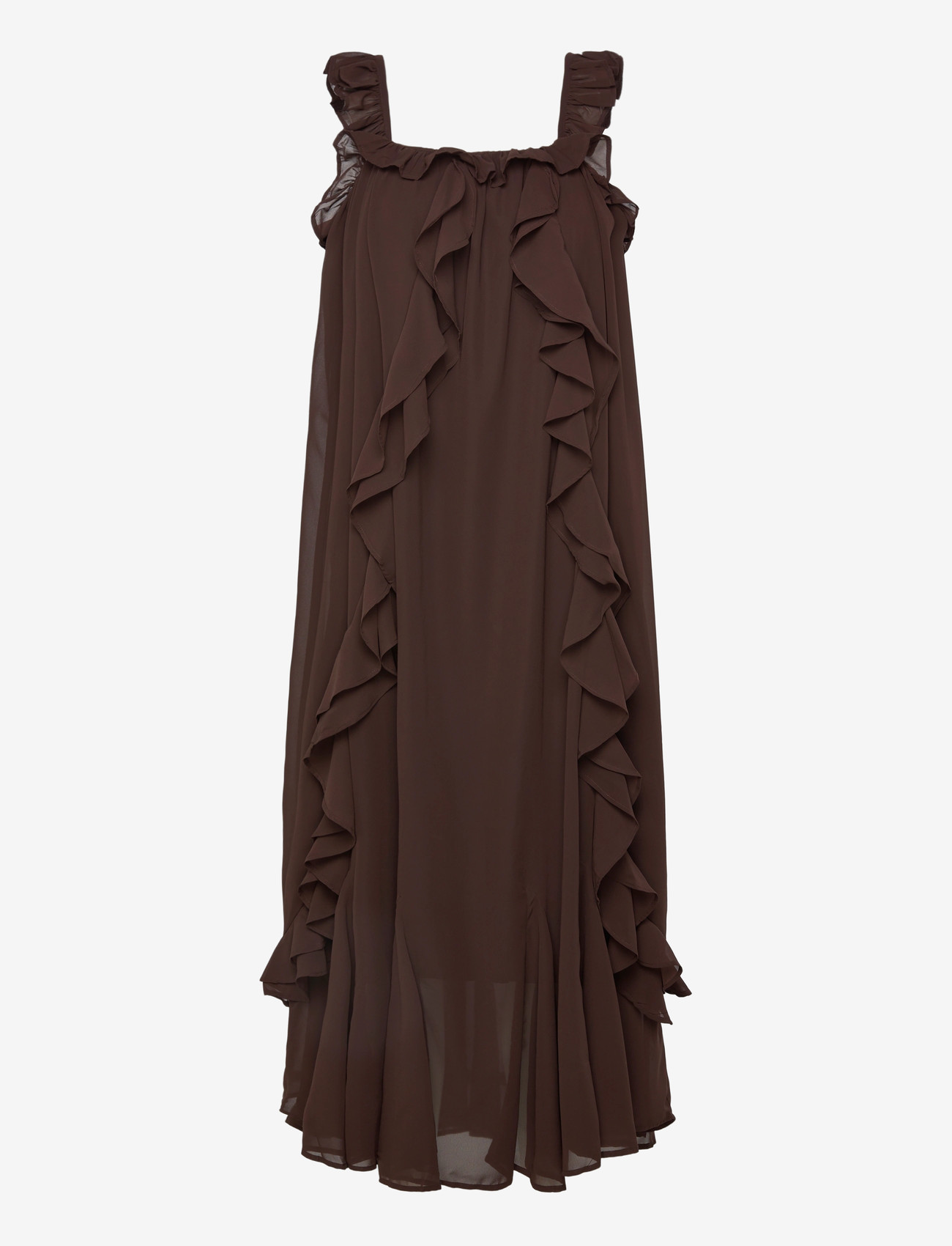 YAS - YASCHIFFA STRAP ANKLE DRESS S. - FEST - sommerkjoler - coffee bean - 0