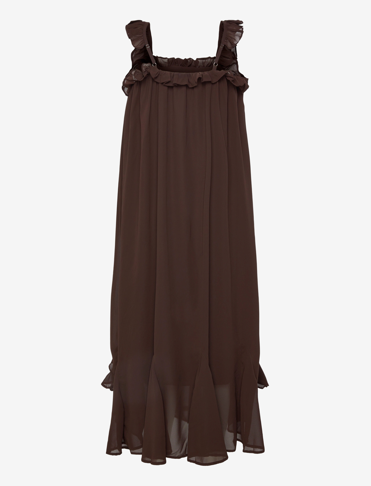 YAS - YASCHIFFA STRAP ANKLE DRESS S. - FEST - sommerkjoler - coffee bean - 1