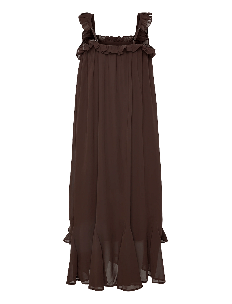 YAS - YASCHIFFA STRAP ANKLE DRESS S. - FEST - sommerkjoler - coffee bean - 1