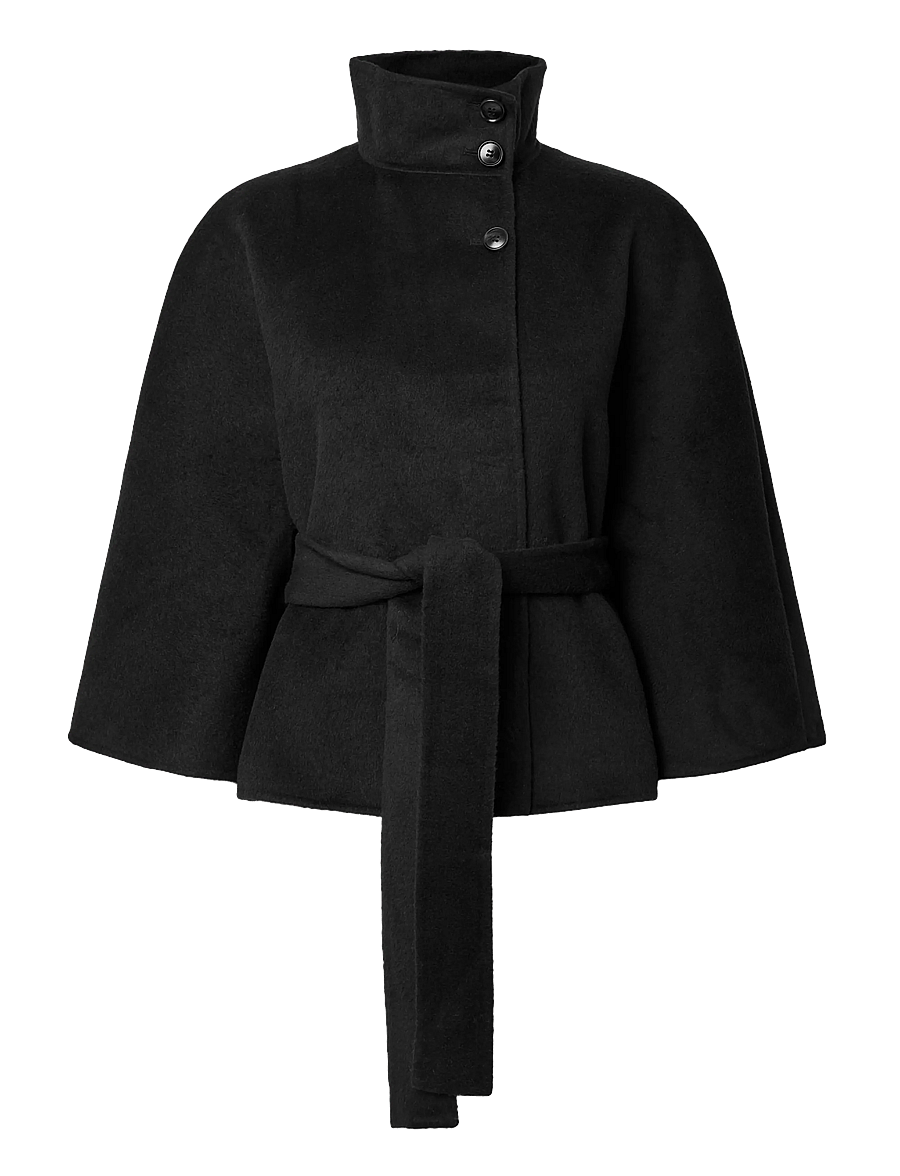 YAS - YASALMIO HANDMADE WOOL BLEND JACKET S. - black - 1